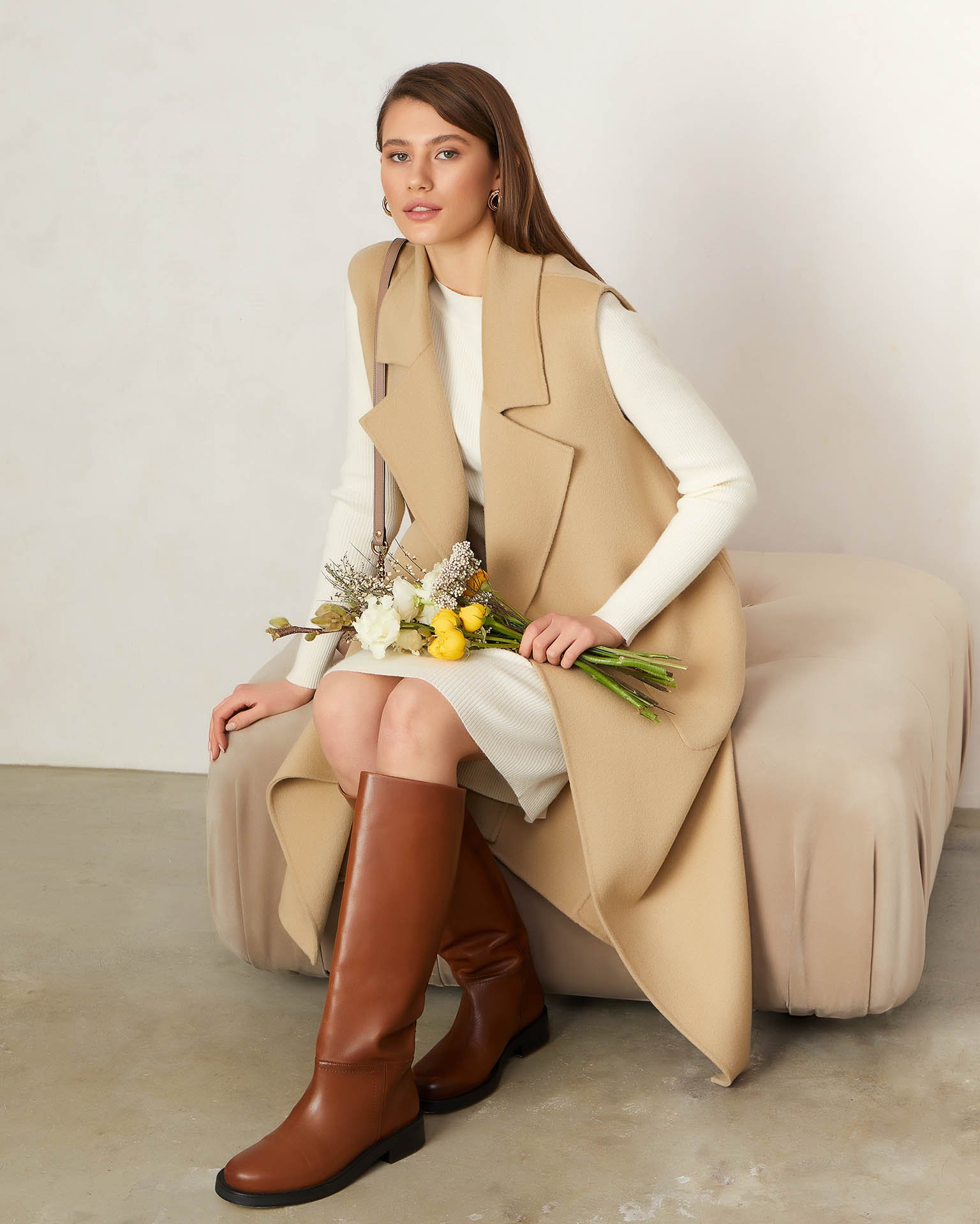 Жилет из 100% шерсти 2