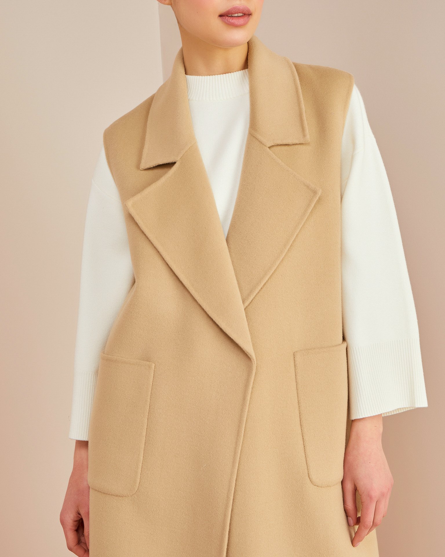 Жилет из 100% шерсти 7