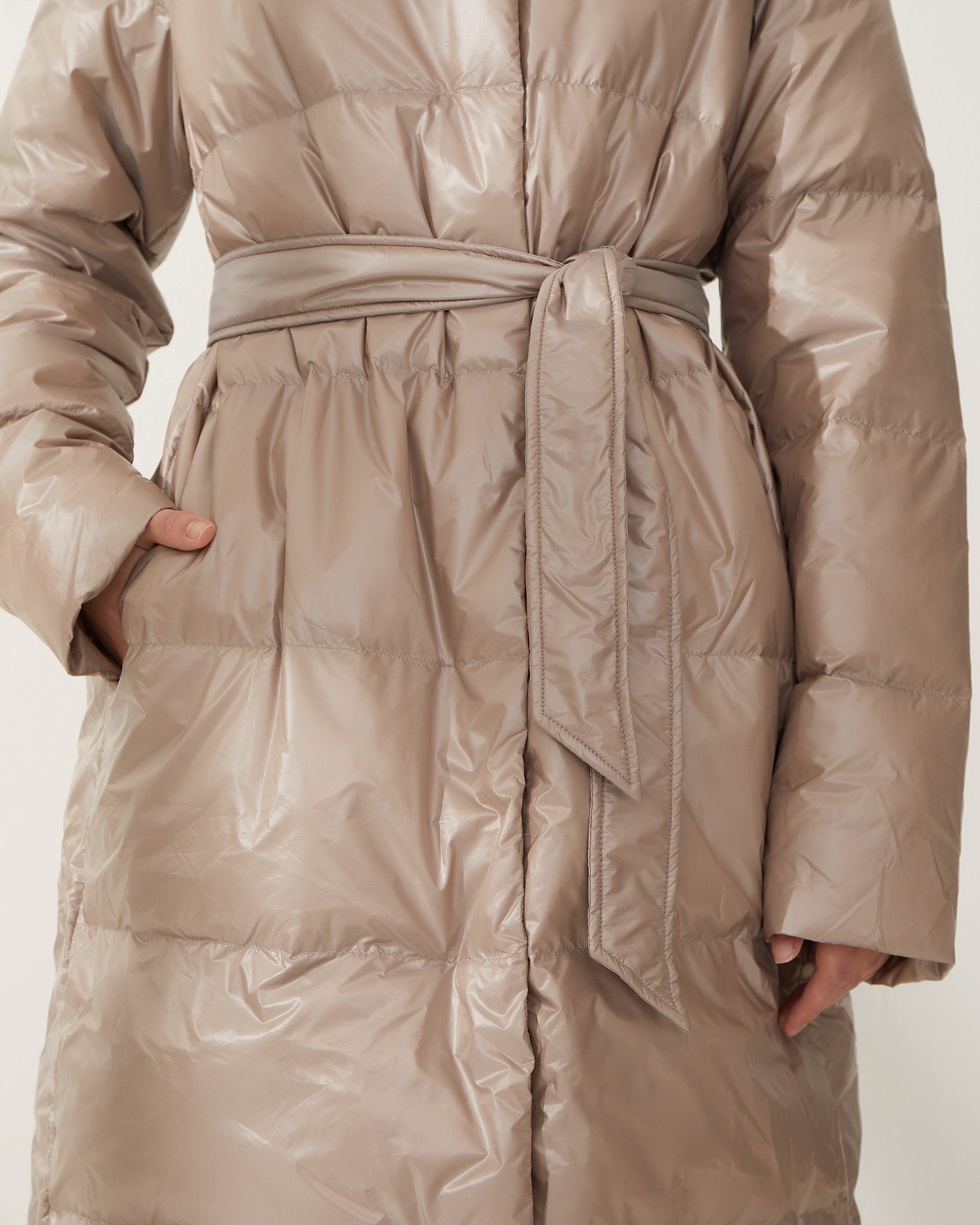 Стёганное утепленное пальто 6