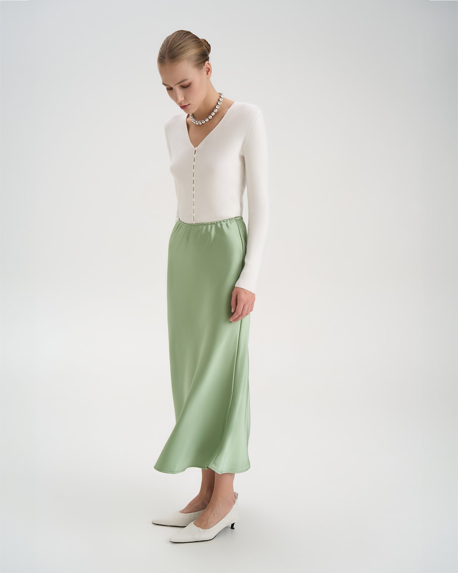 Юбка миди А-силуэта 1