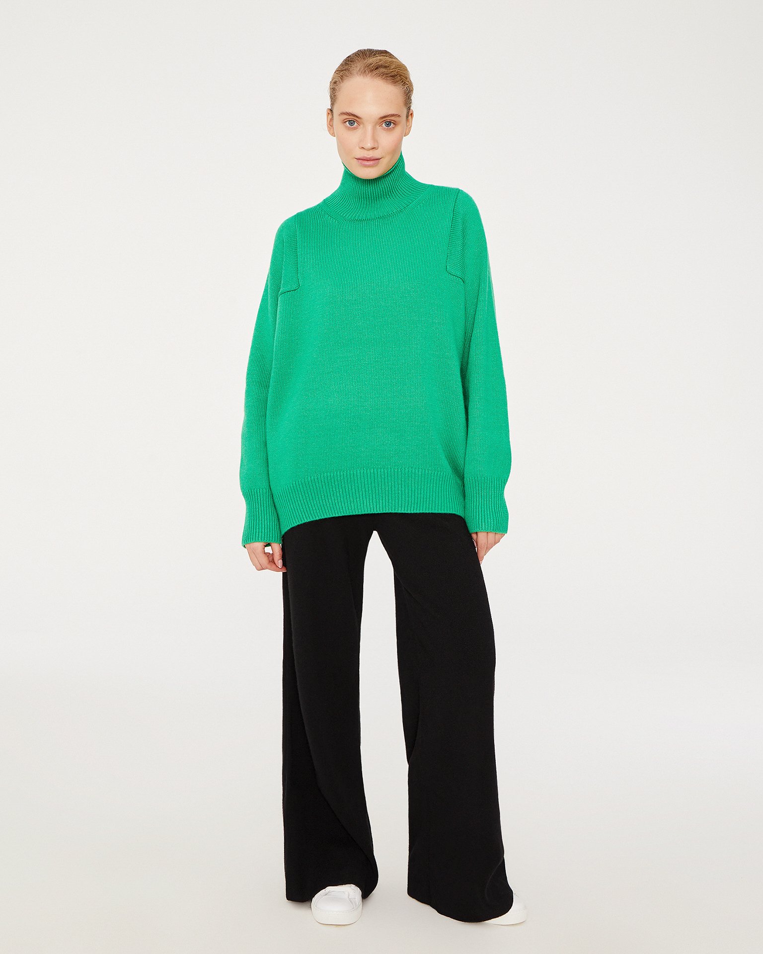 Зеленый джемпер oversize 1