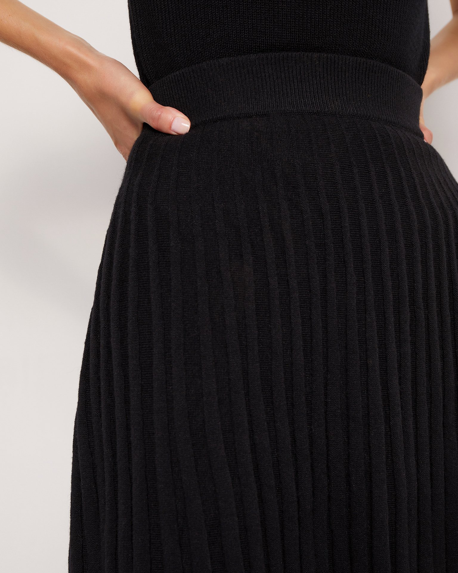 Плиссированая мини юбка 5