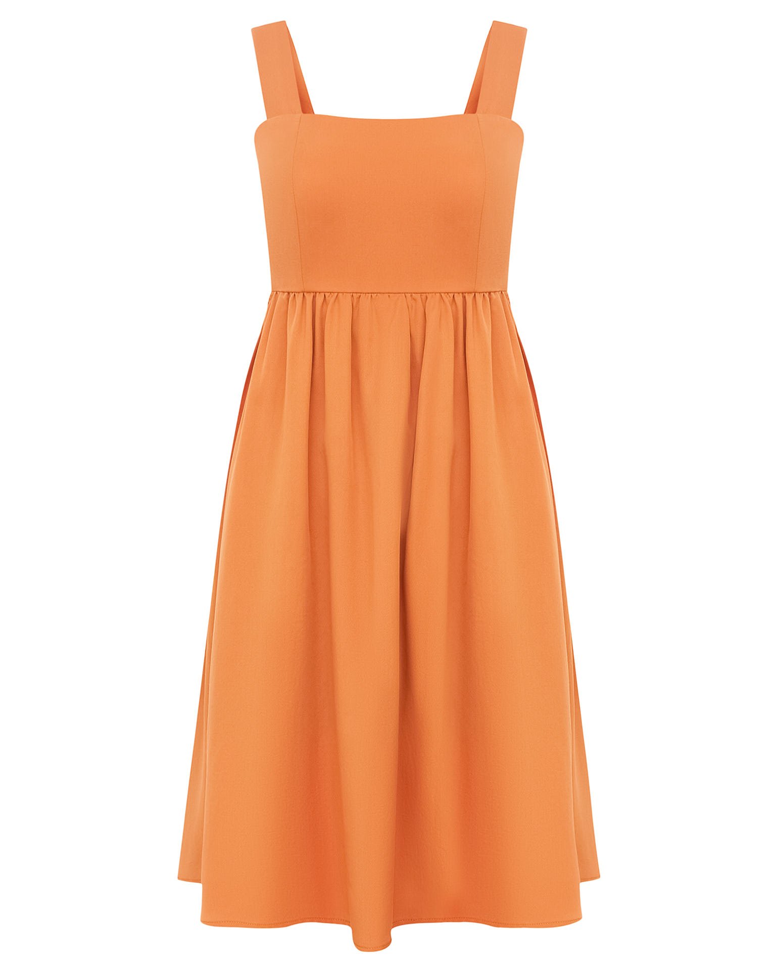 Платье с открытой спиной в терракотовом цвете 7