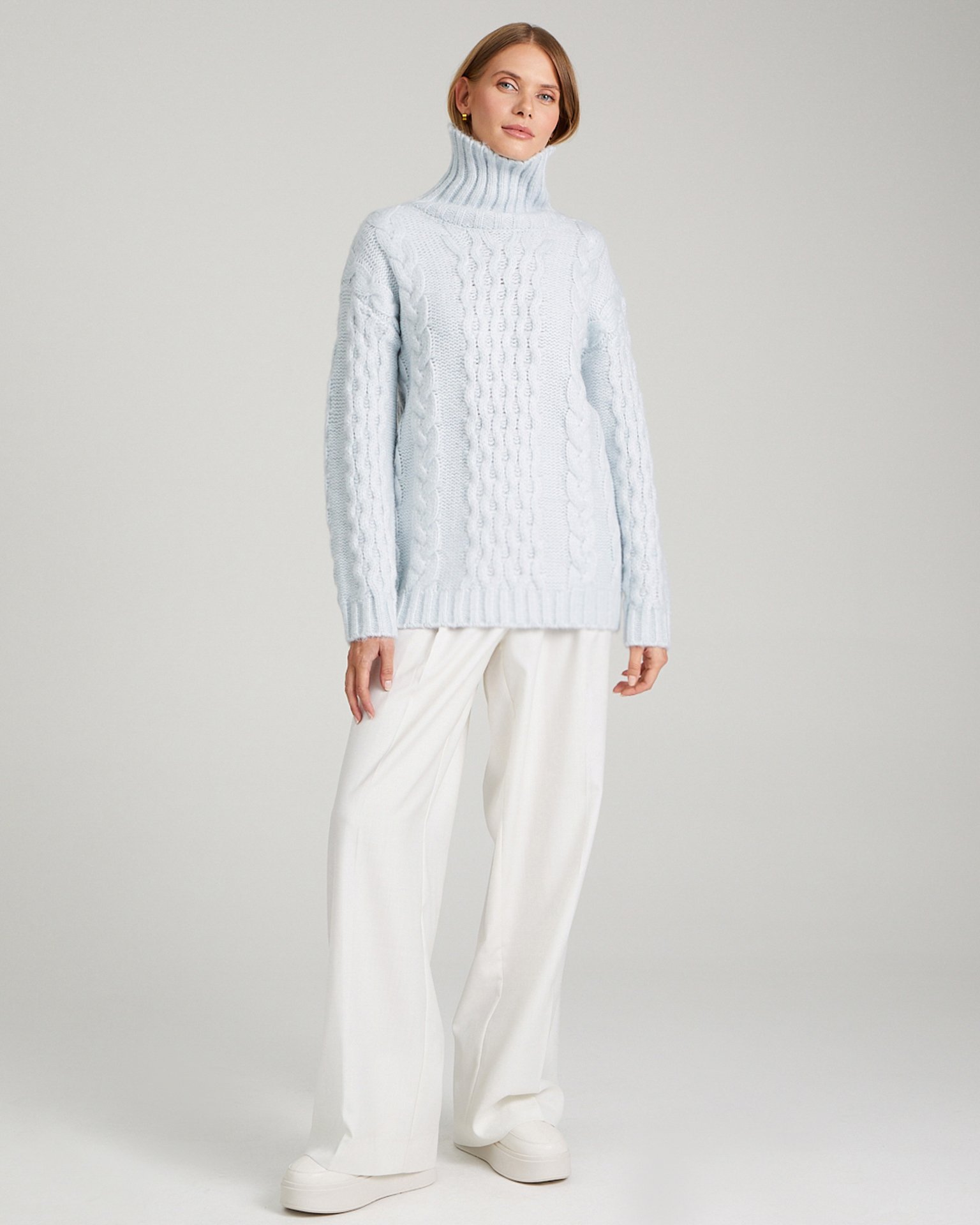 Джемпер с косами 2