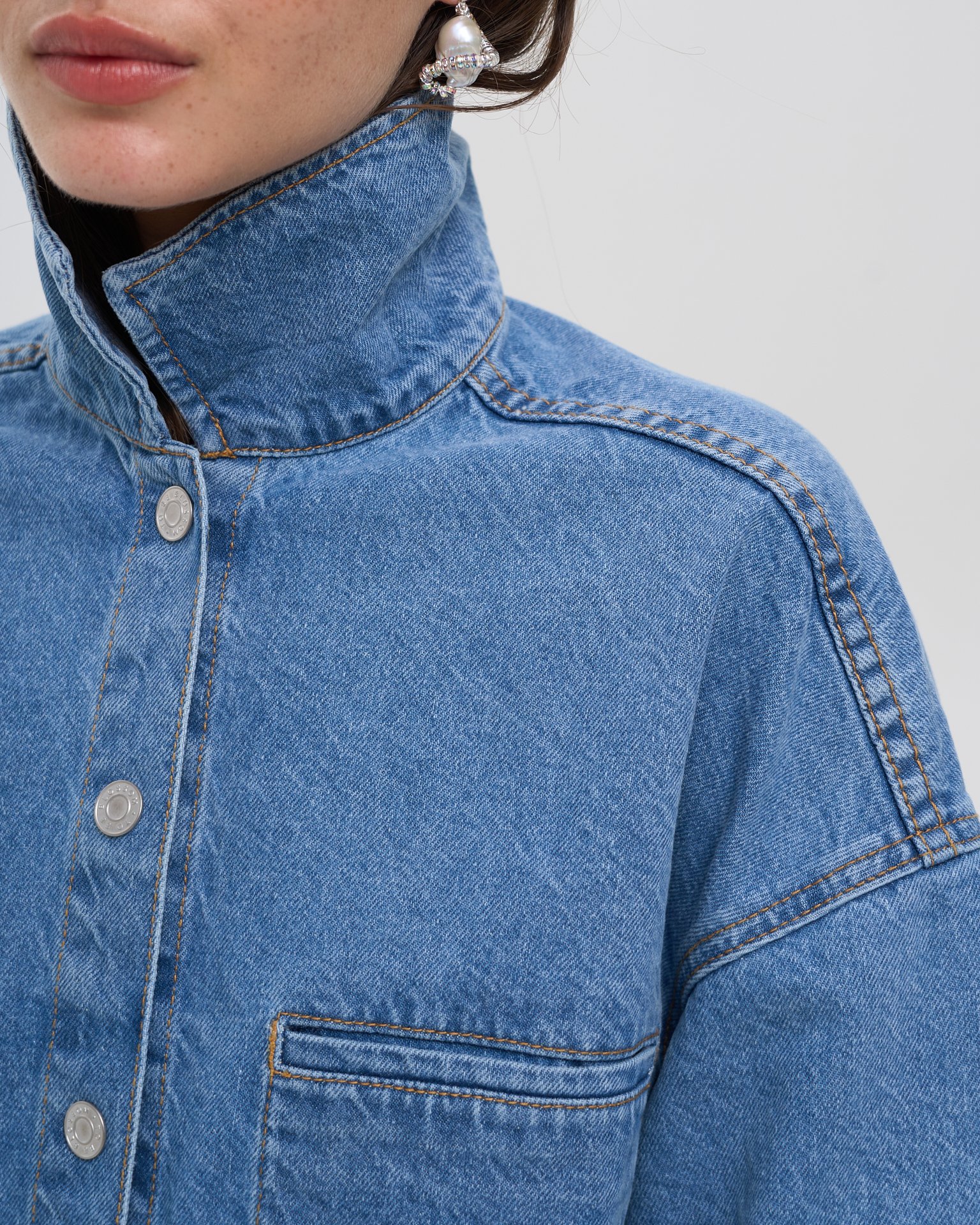 Джинсовая рубашка 11