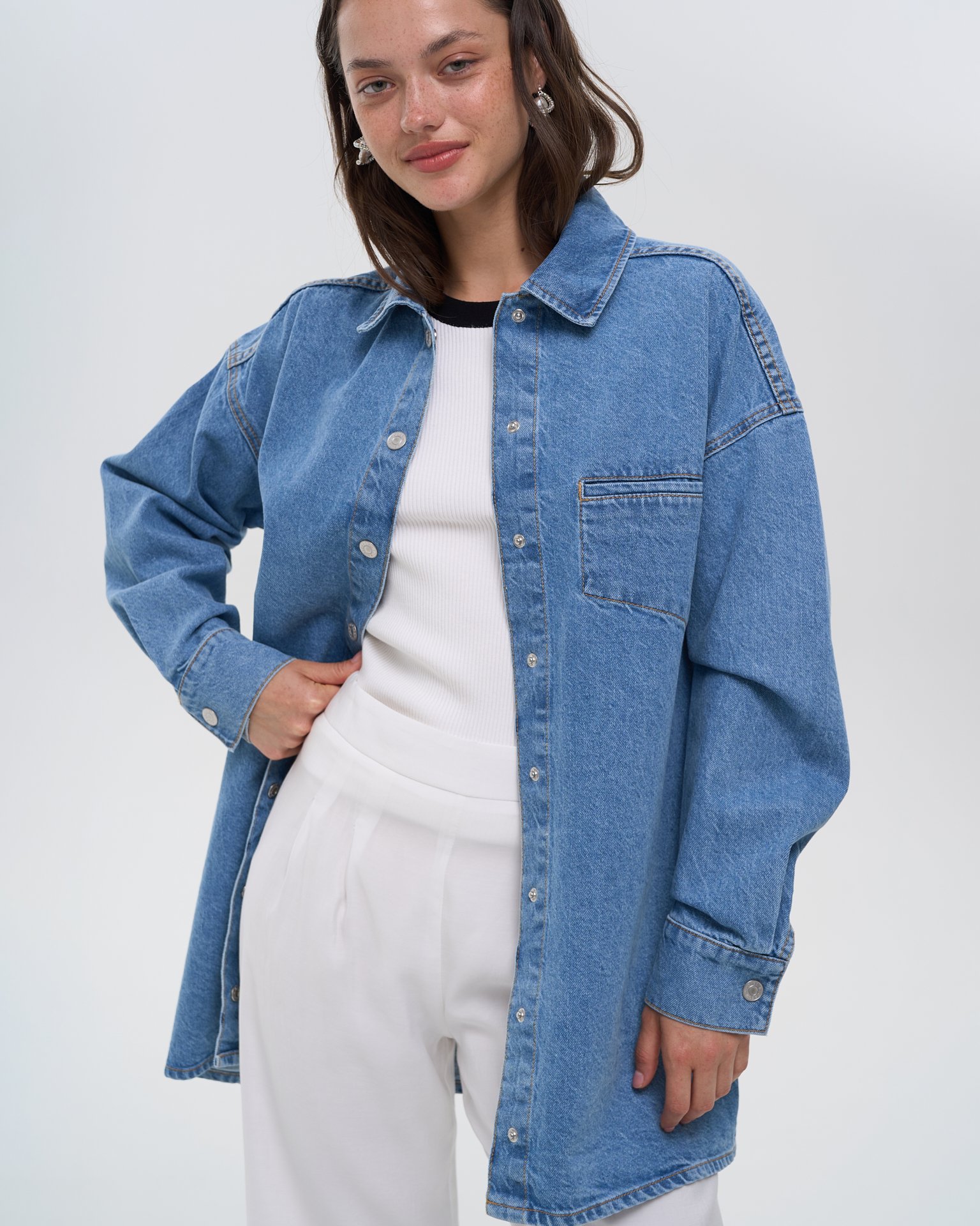 Джинсовая рубашка 6