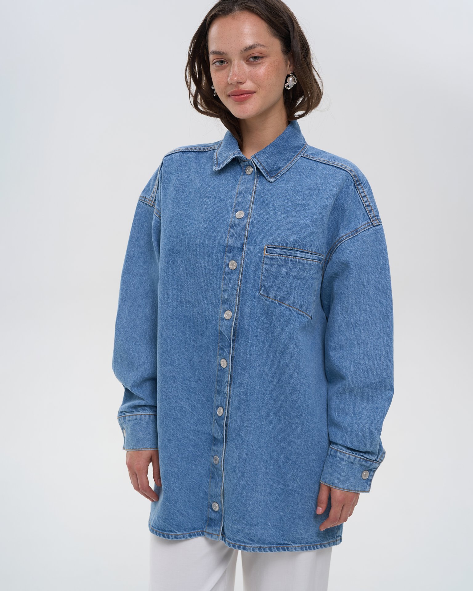 Джинсовая рубашка 3