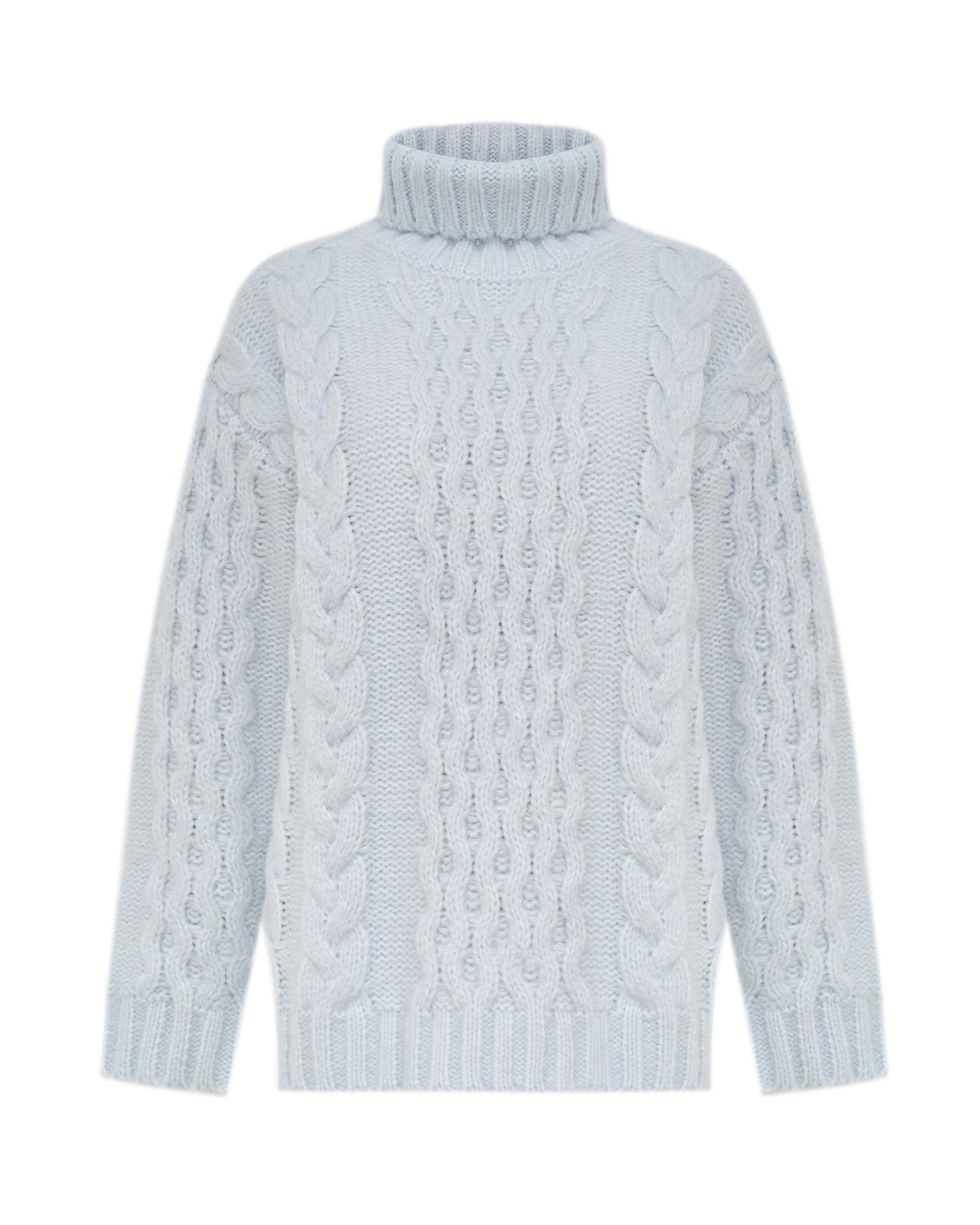 Джемпер с косами 8