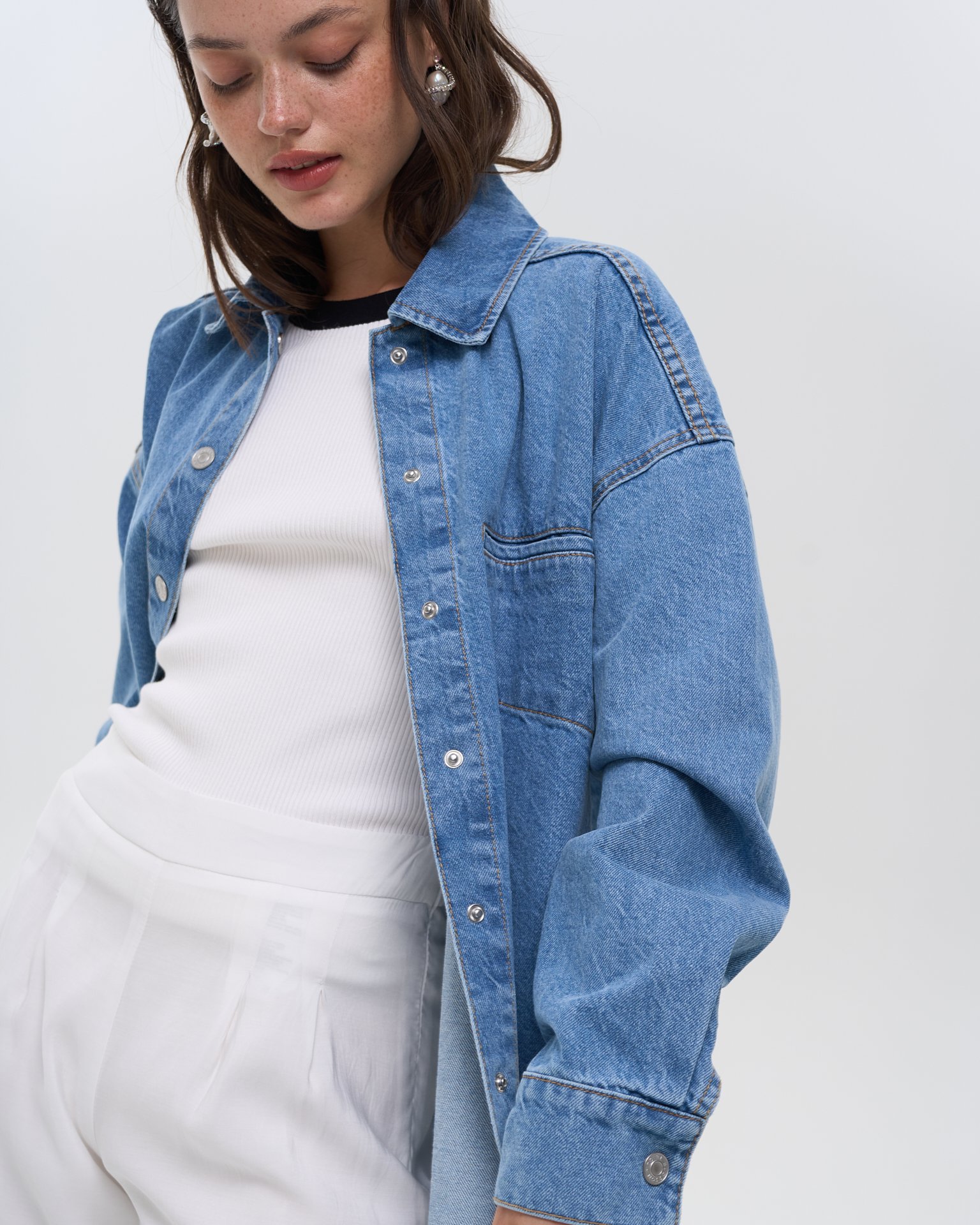 Джинсовая рубашка 7