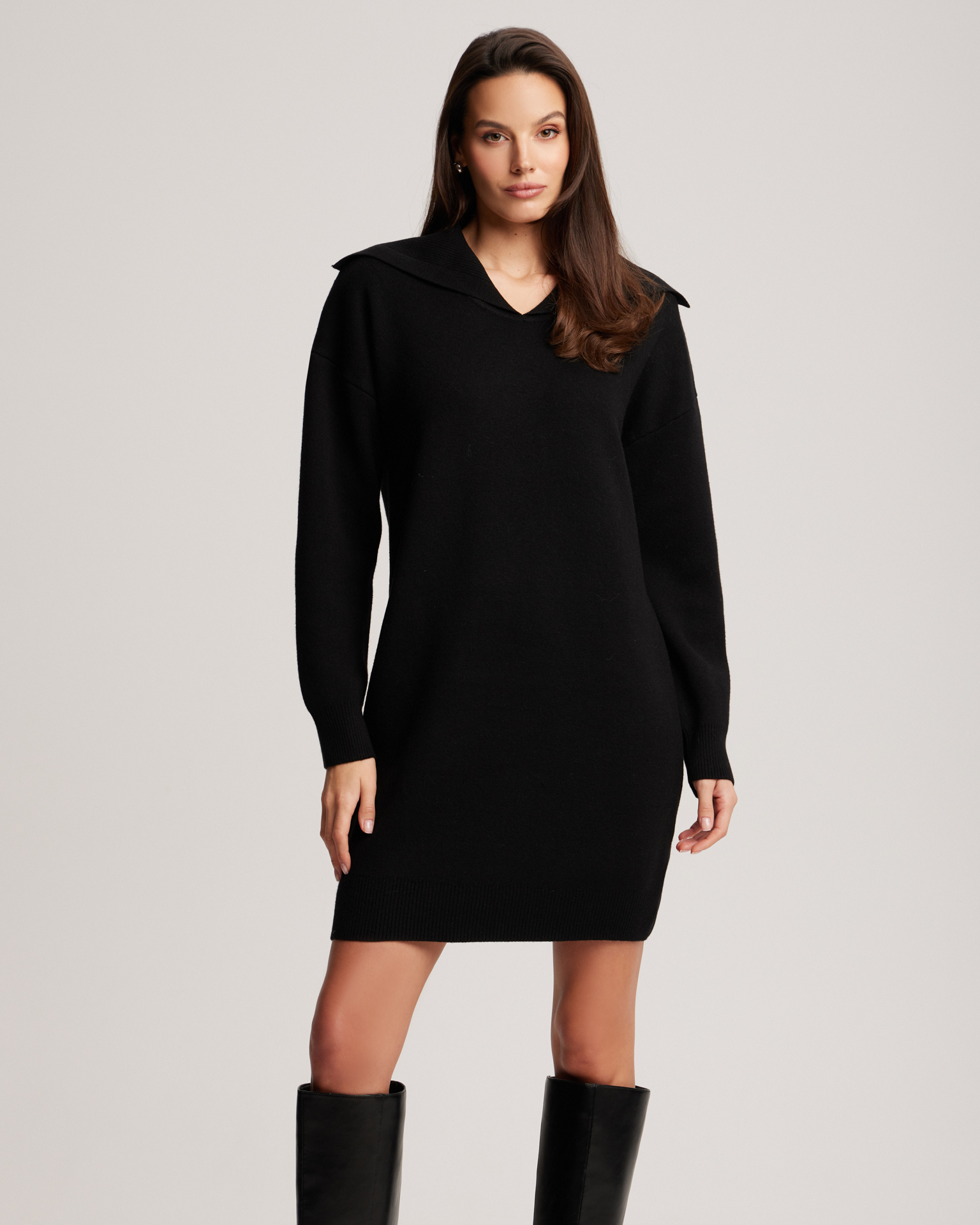 Платье с широким воротником 3