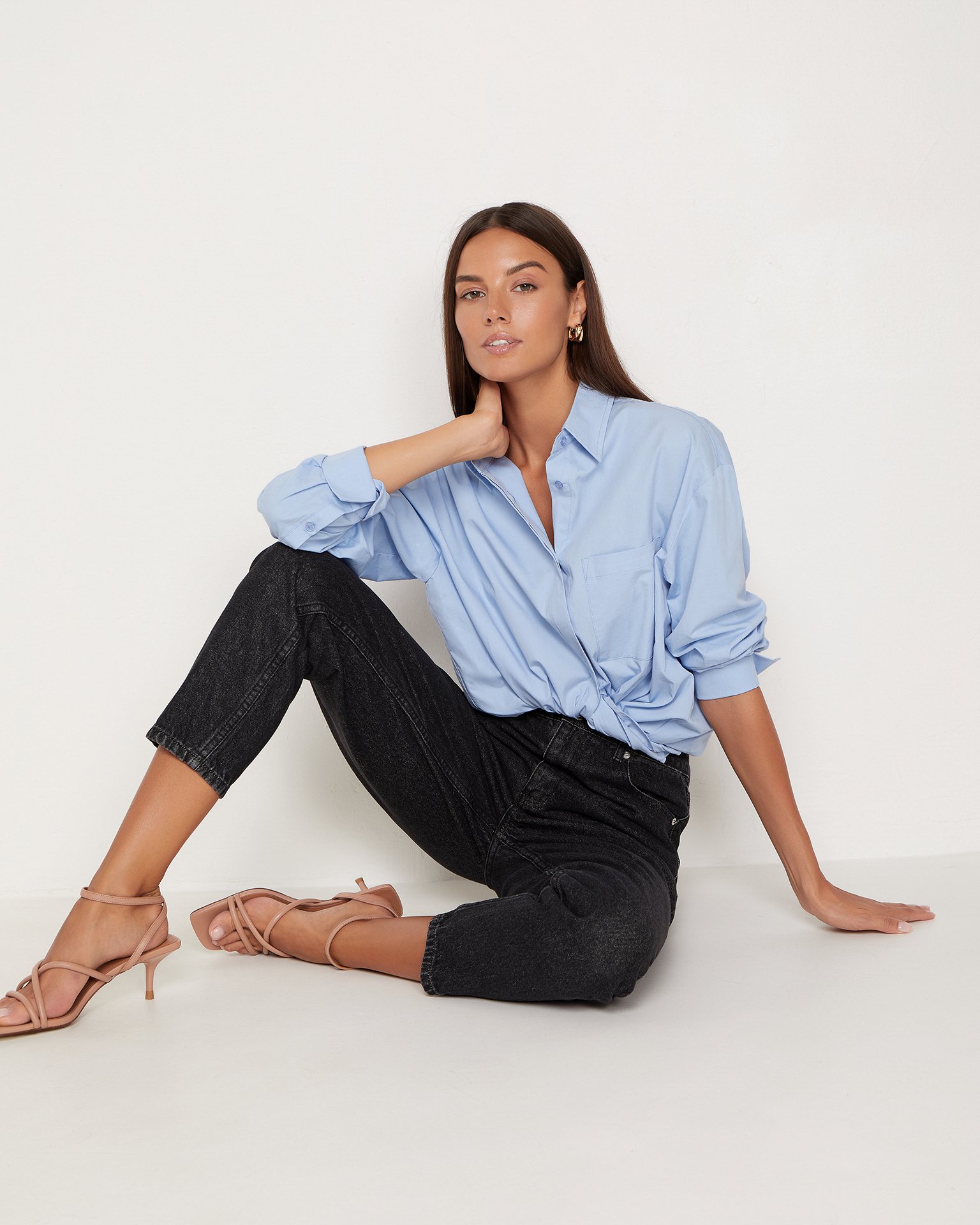 Джинсы с высокой посадкой 3