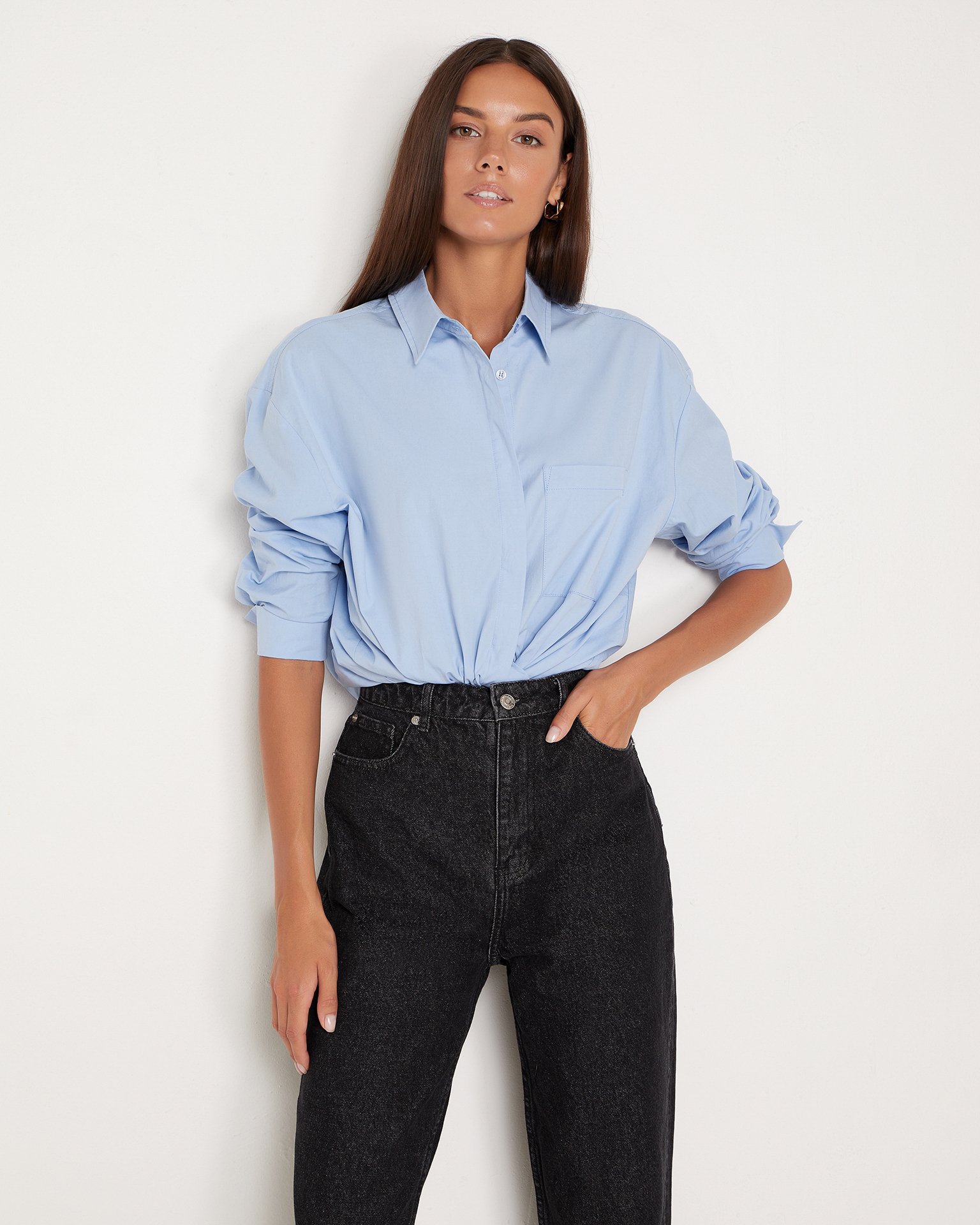 Джинсы с высокой посадкой 7