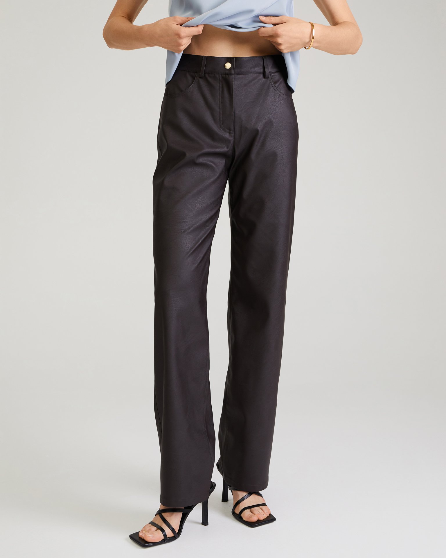 Брюки из эко-кожи 2