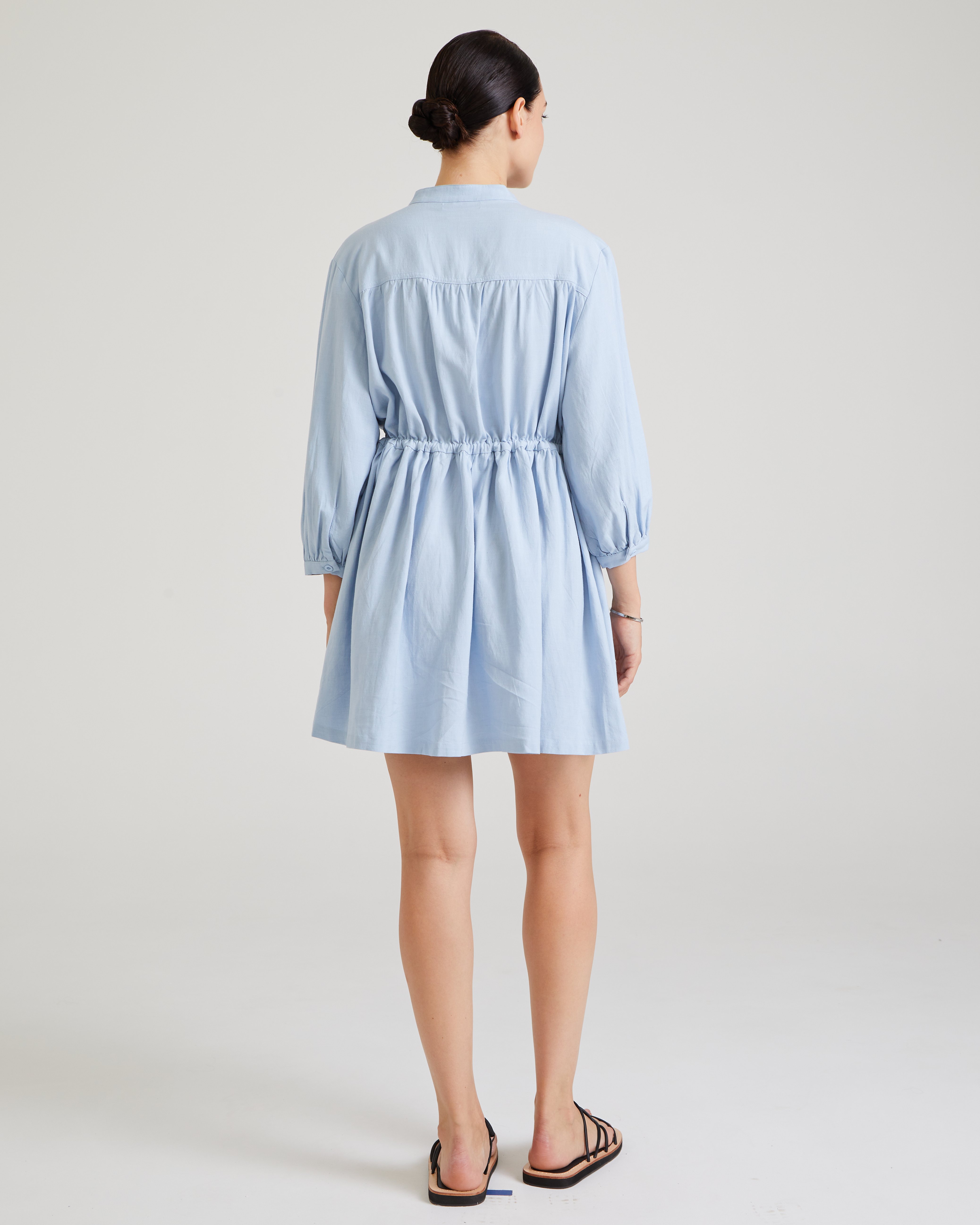 Платье-рубашка изо льна 3