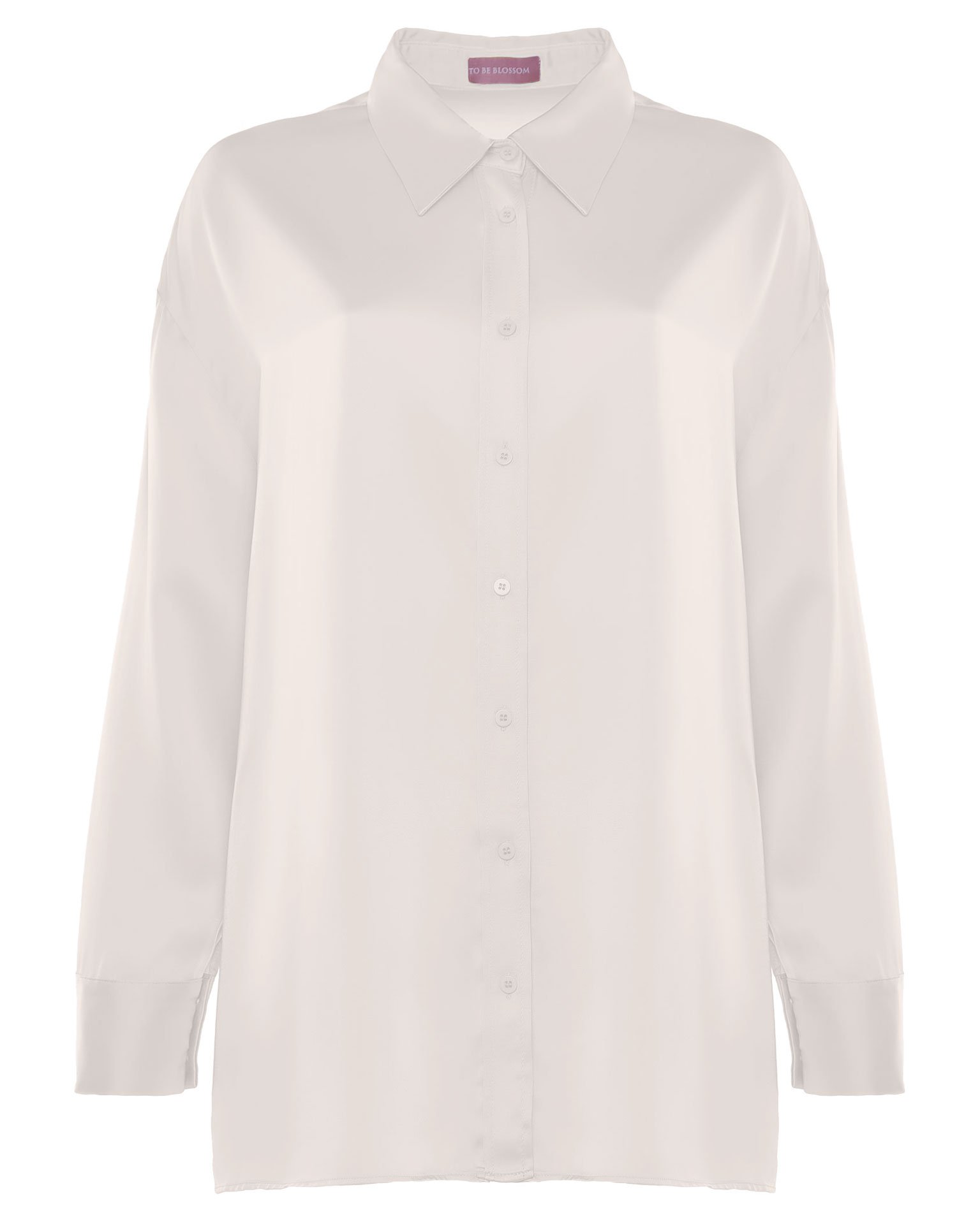 Белоснежная атласная рубашка 6