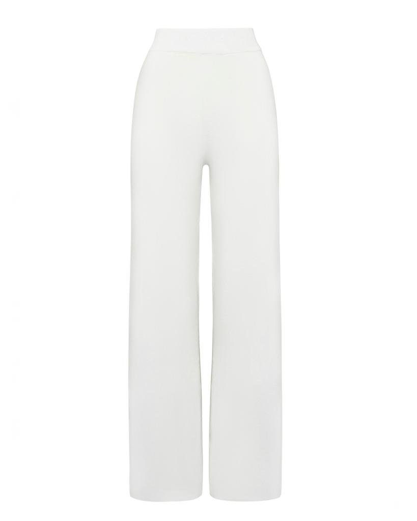 Трикотажные брюки в белом цвете 6
