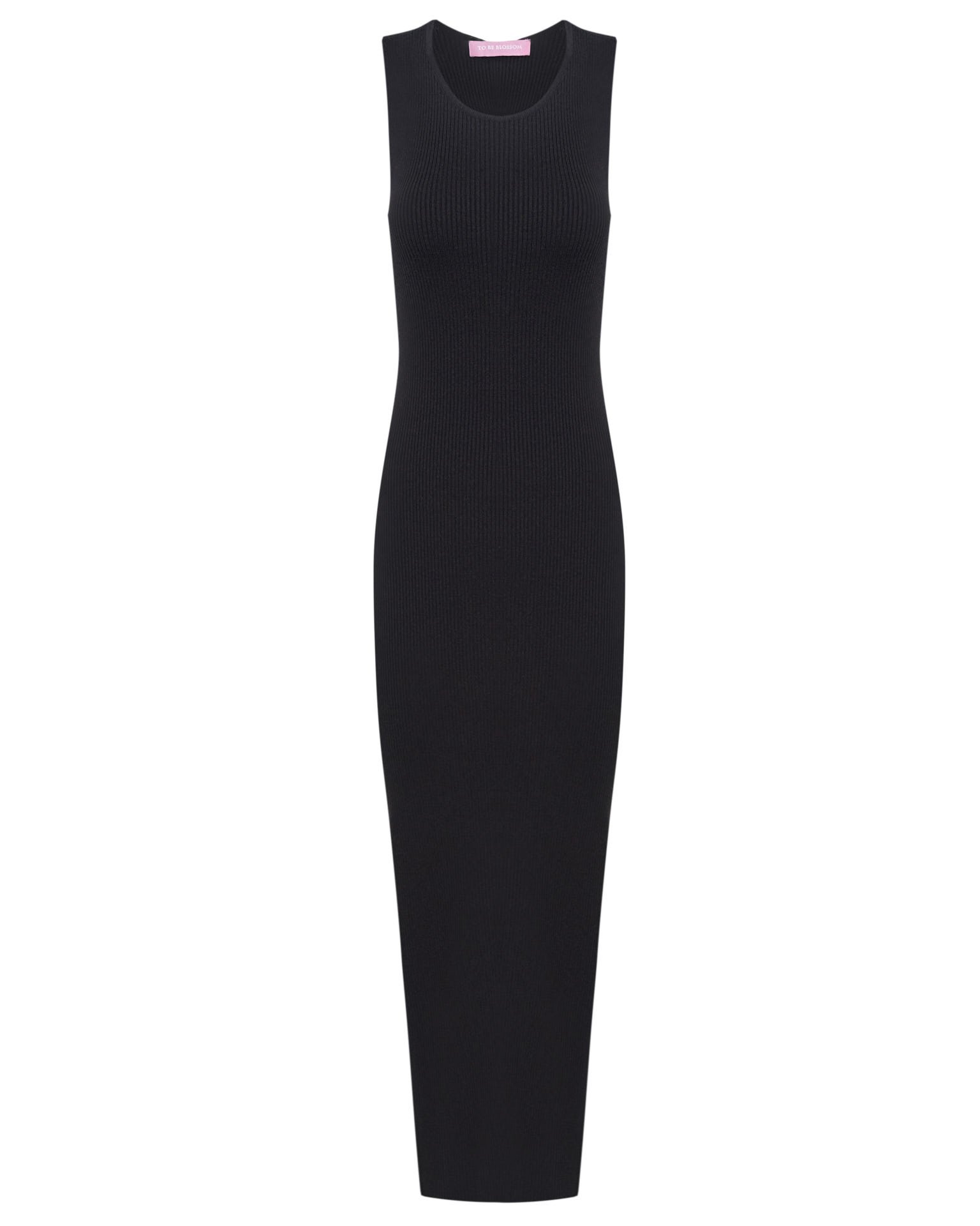 Платье с открытой спиной в черном цвете 7