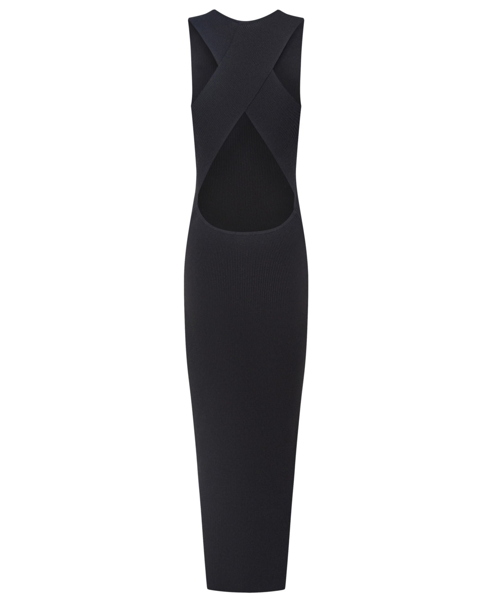 Платье с открытой спиной в черном цвете 8