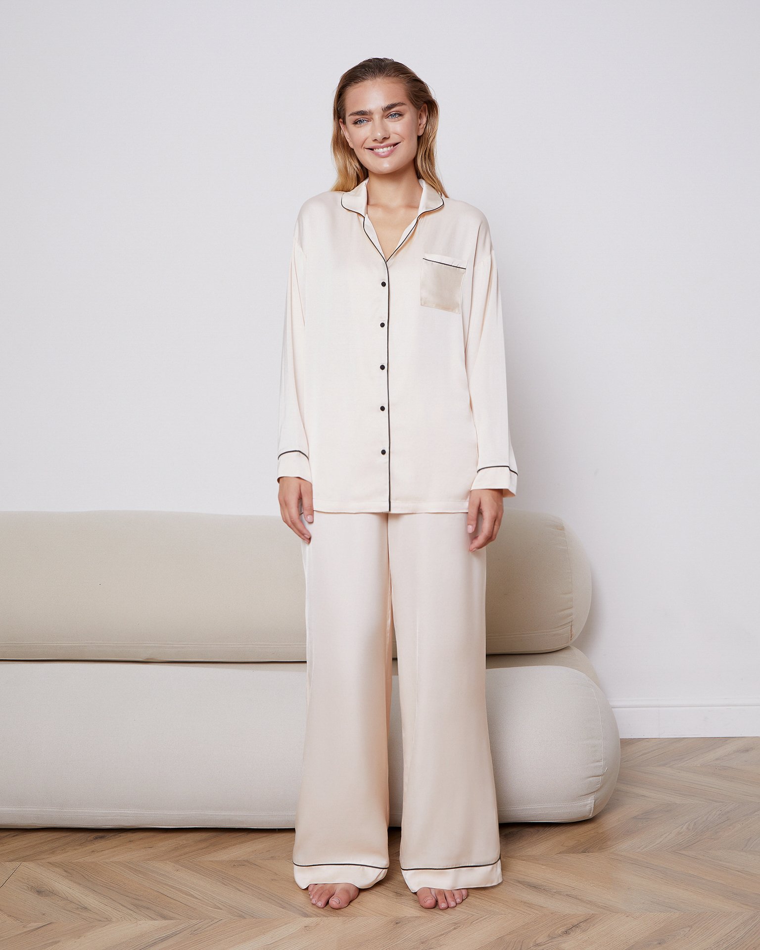 A pyjama-style shirt 2