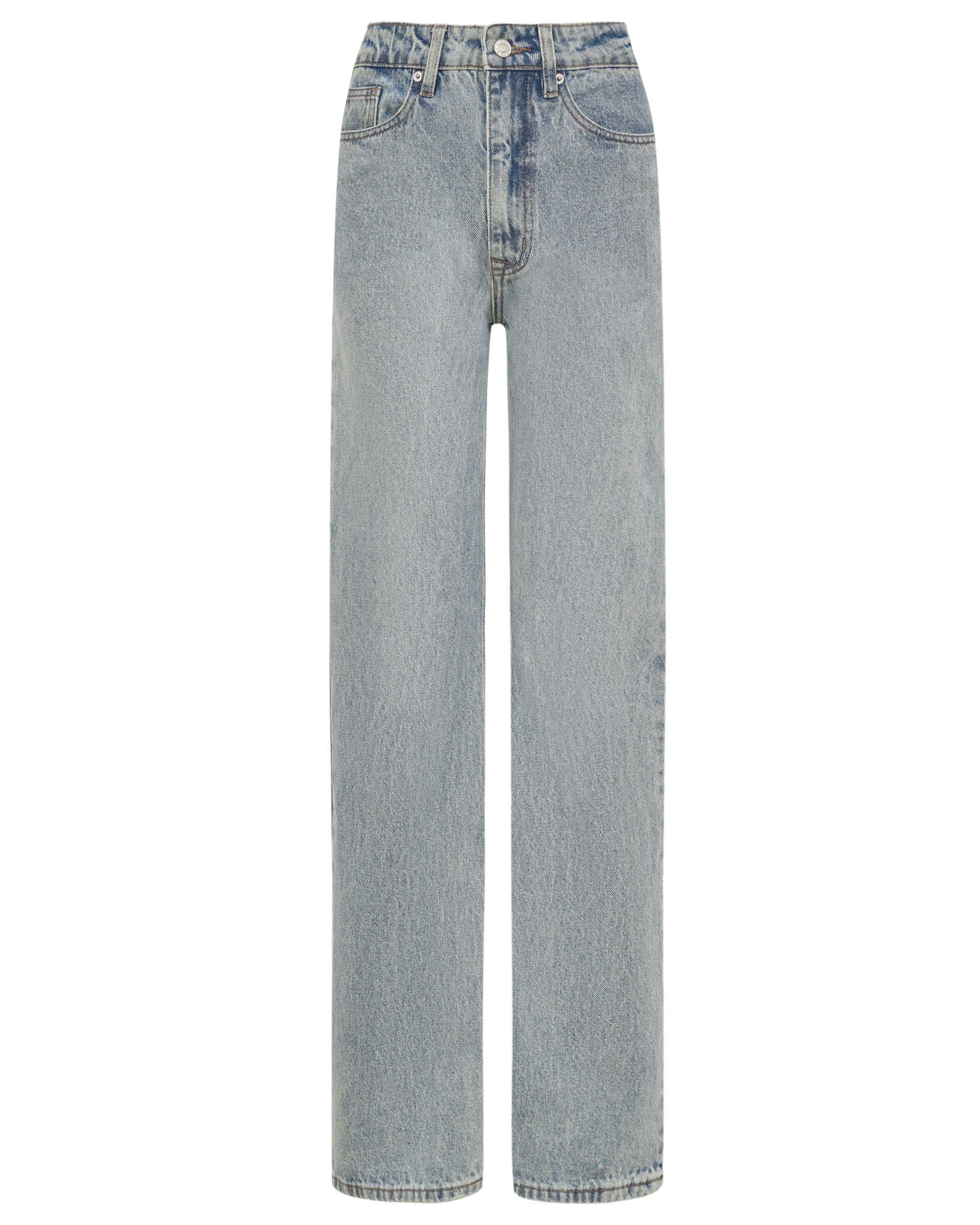 Джинсы с потертостями 11