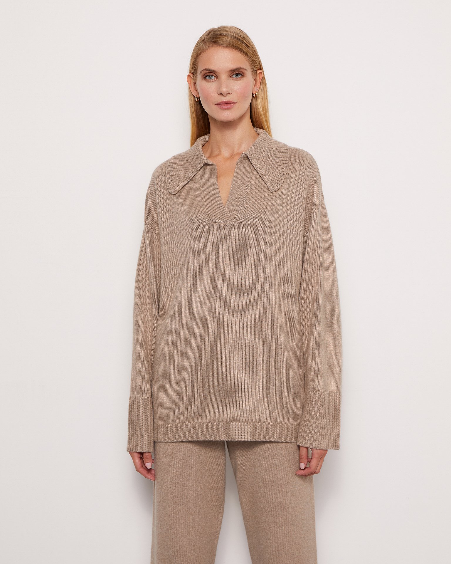 Джемпер с рубашечным воротом 4