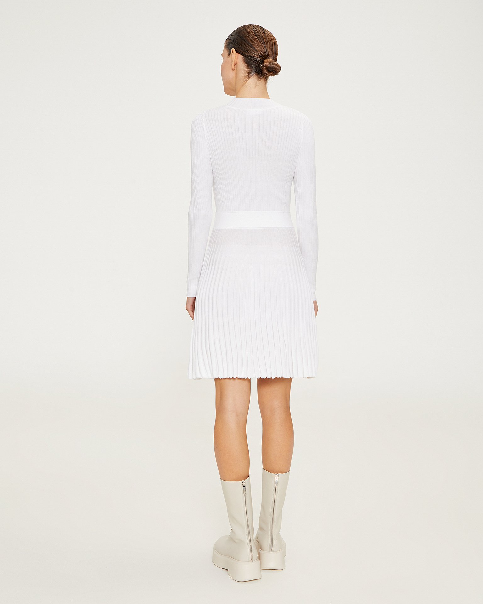 Платье с юбкой плиссе 4