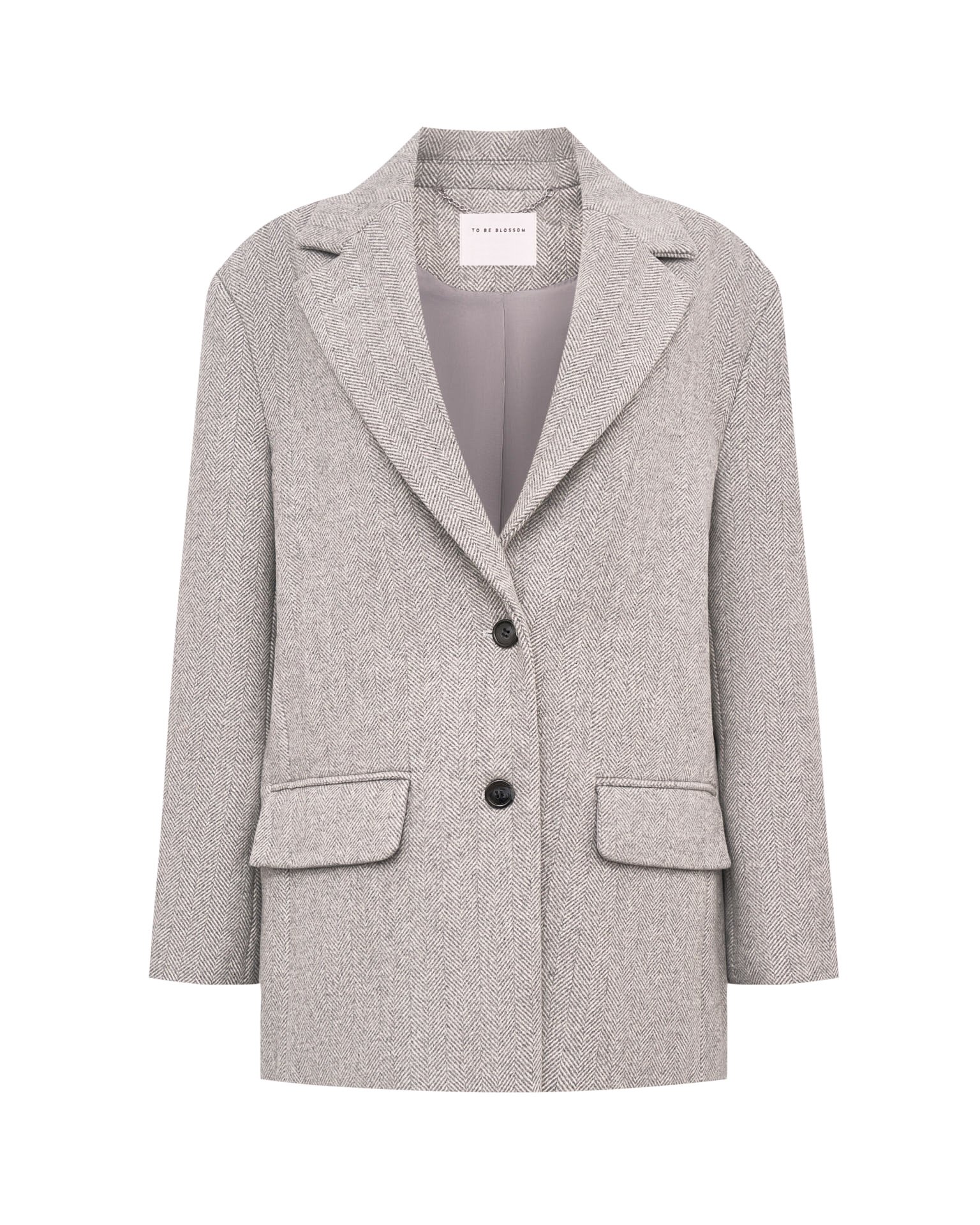 Серый шерстяной жакет 7