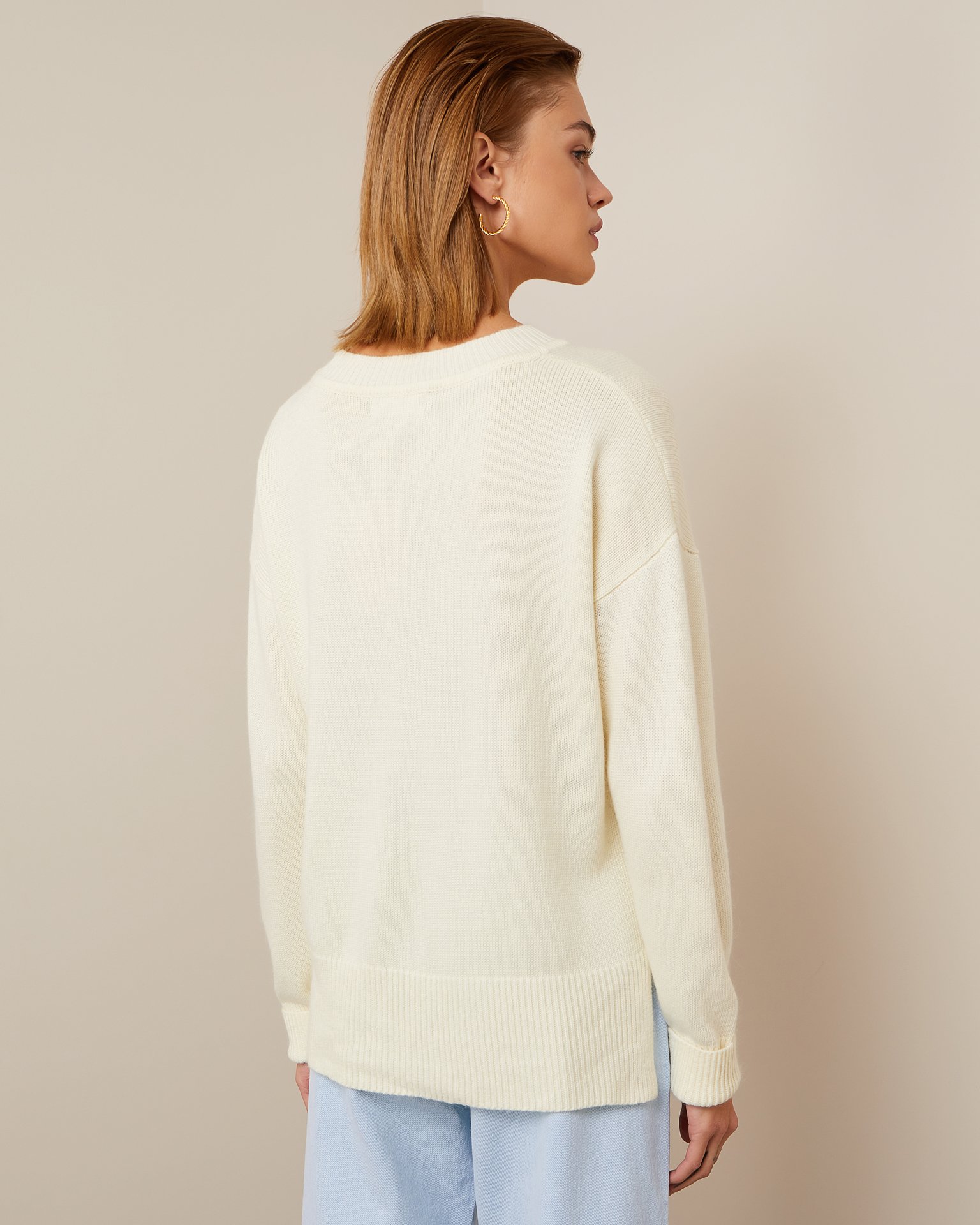 Свитер из кашемира и шерсти ангоры 3