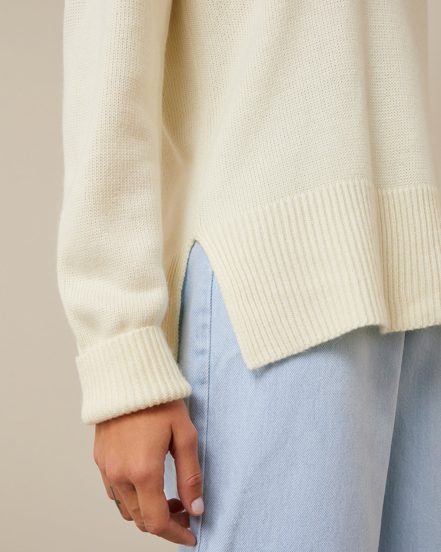 Свитер из кашемира и шерсти ангоры 5