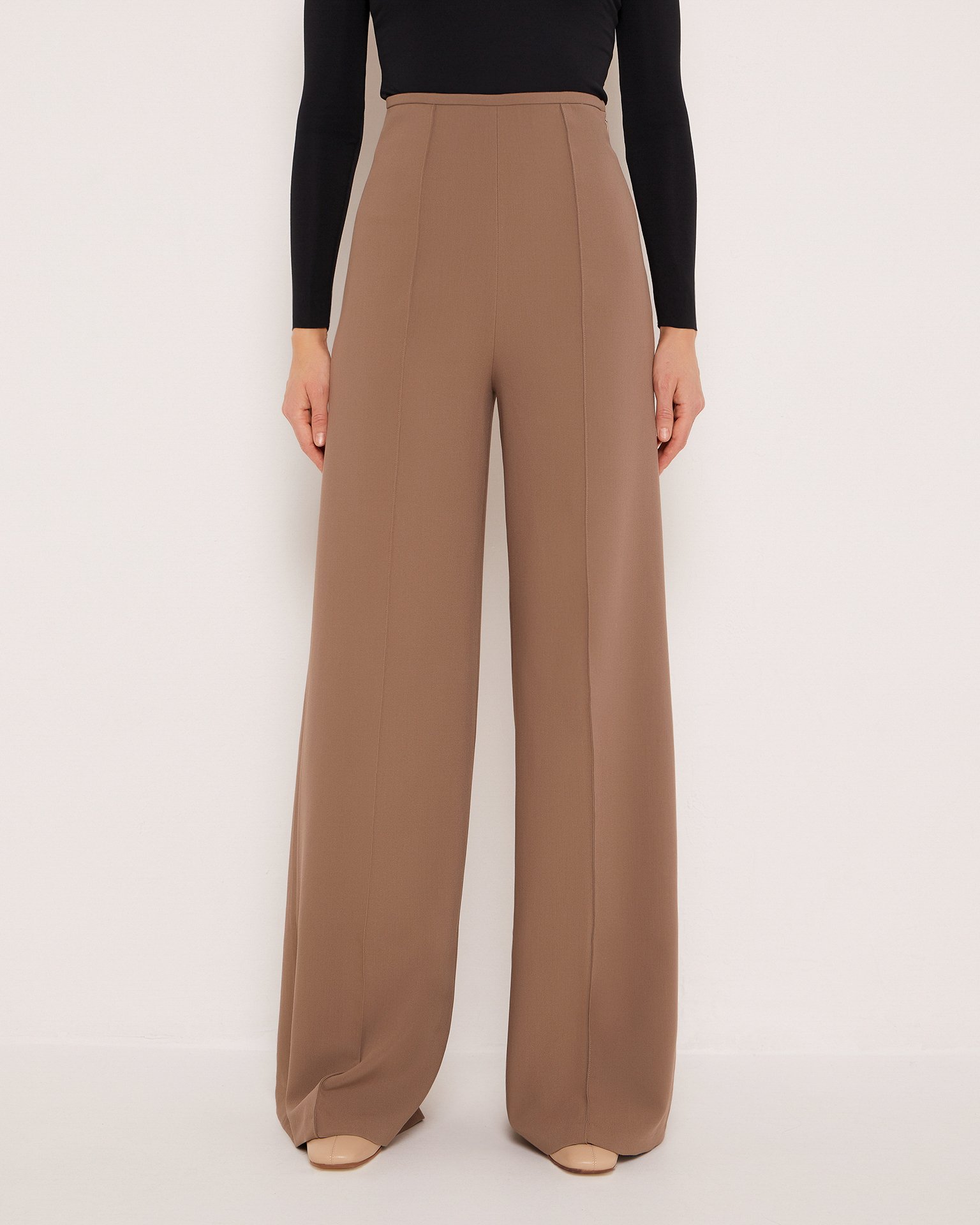 Брюки с высокой талией 4