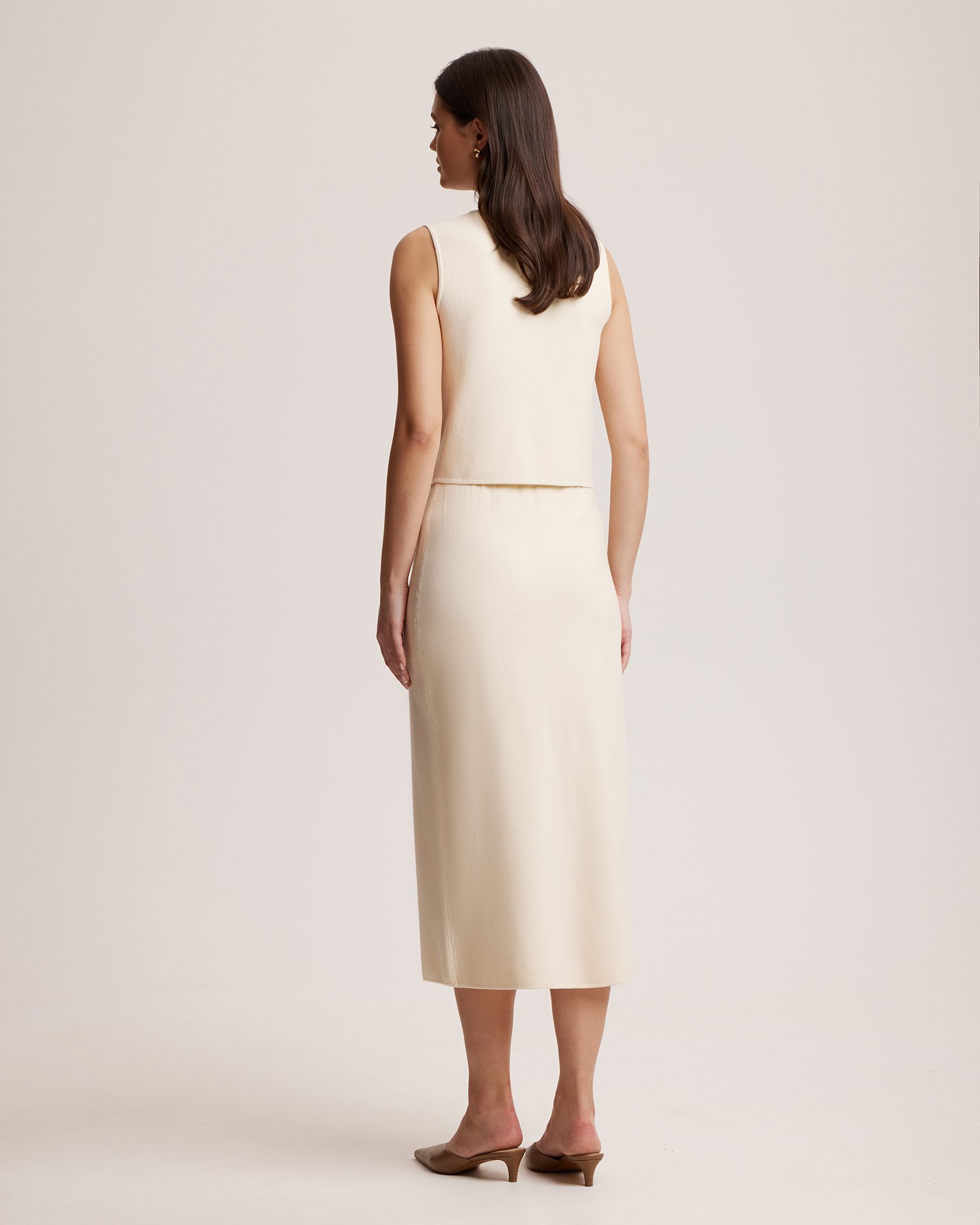 Юбка миди с разрезом 3