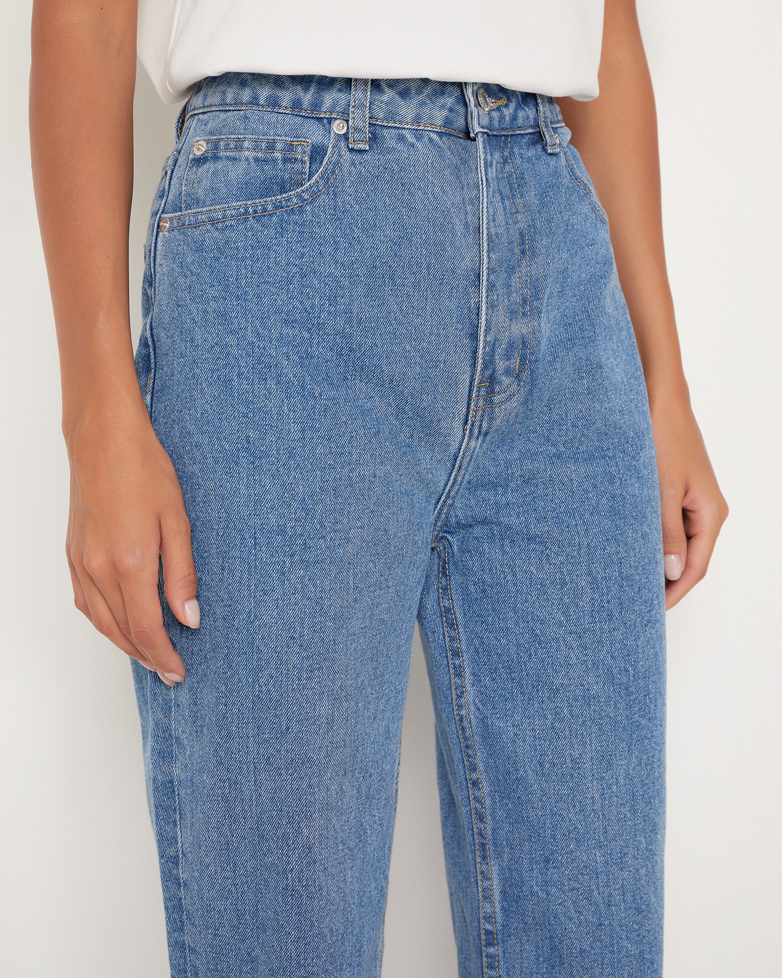 Джинсы с высокой посадкой 6