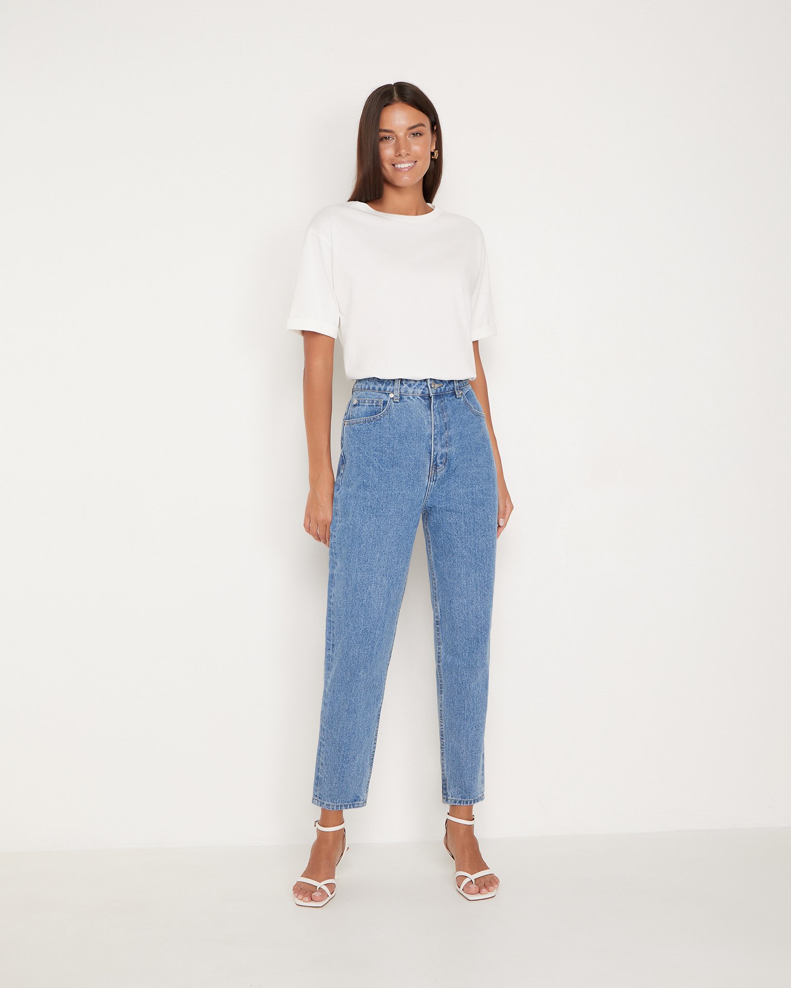 Джинсы с высокой посадкой 3