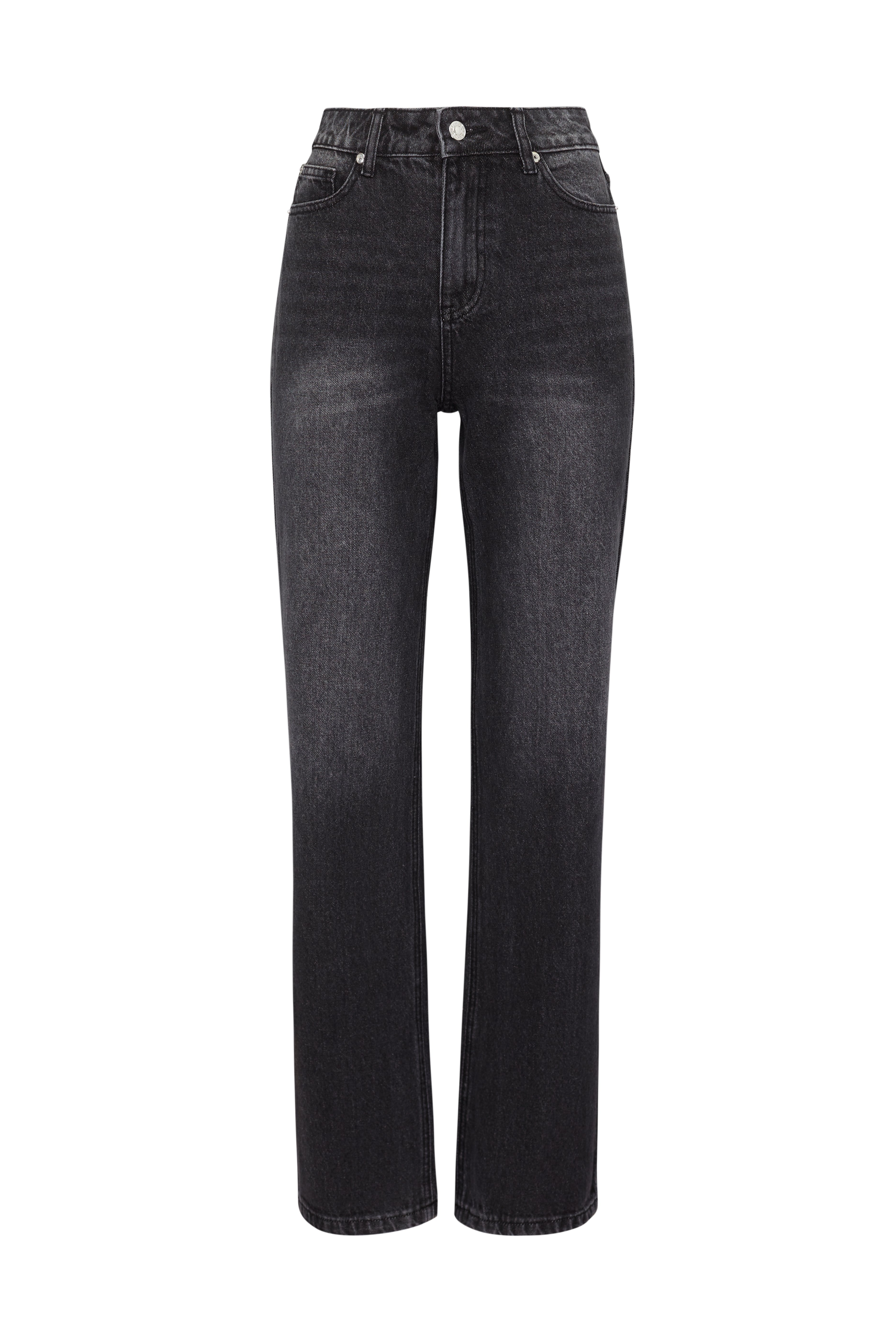 Джинсы с потертостями в сером цвете 1