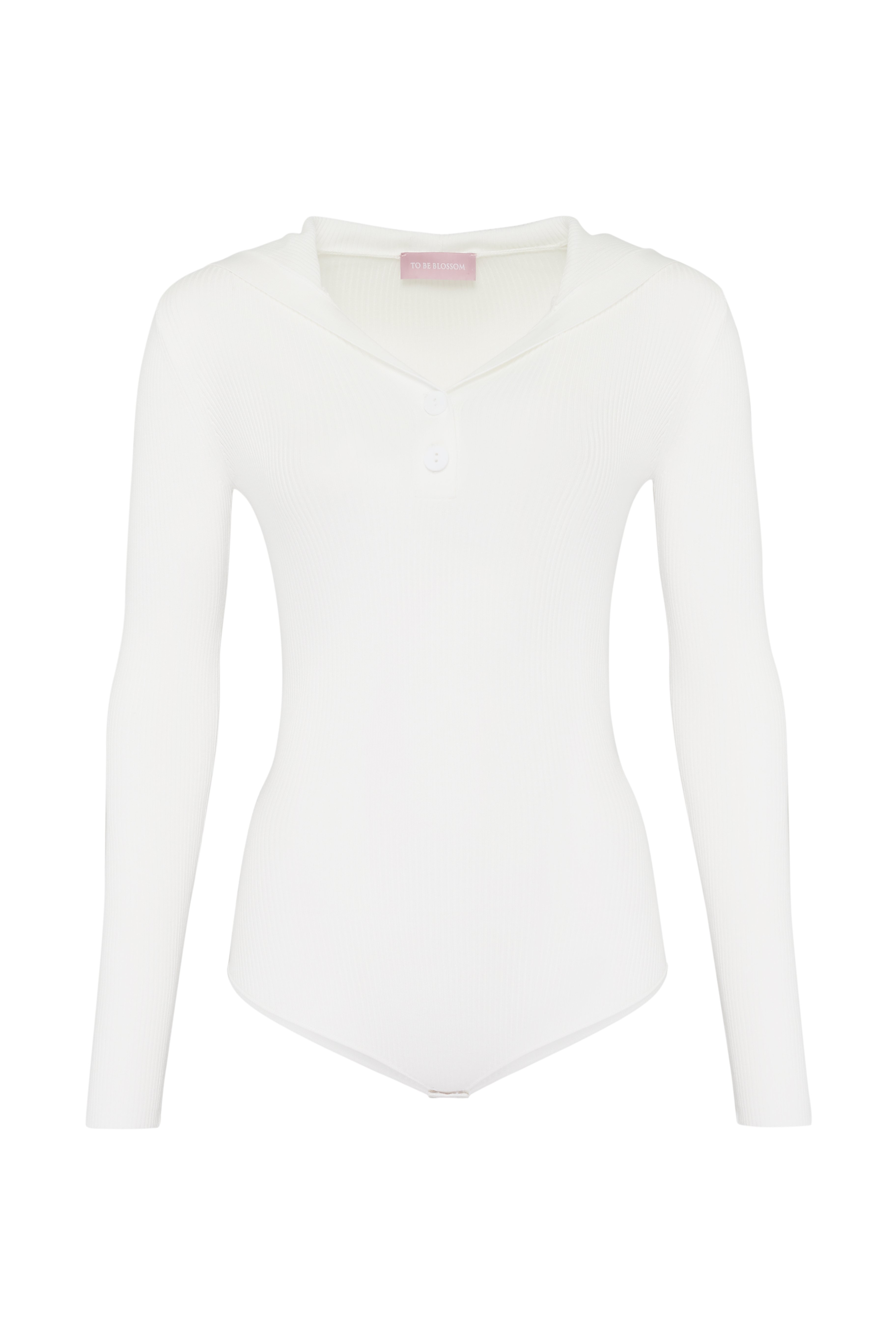 Боди с капюшоном в молочном цвете 7