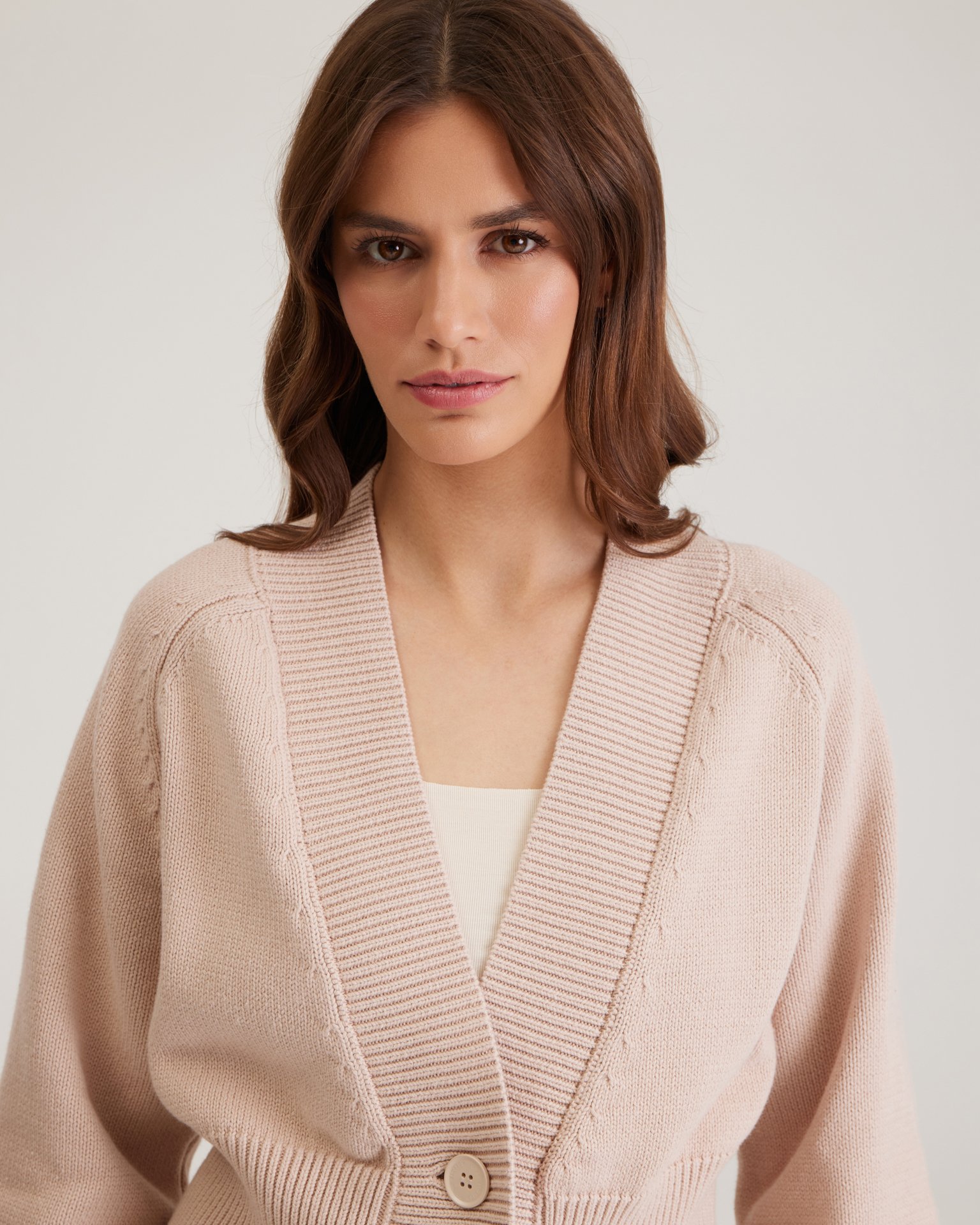 Кардиган с V-образным вырезом 6