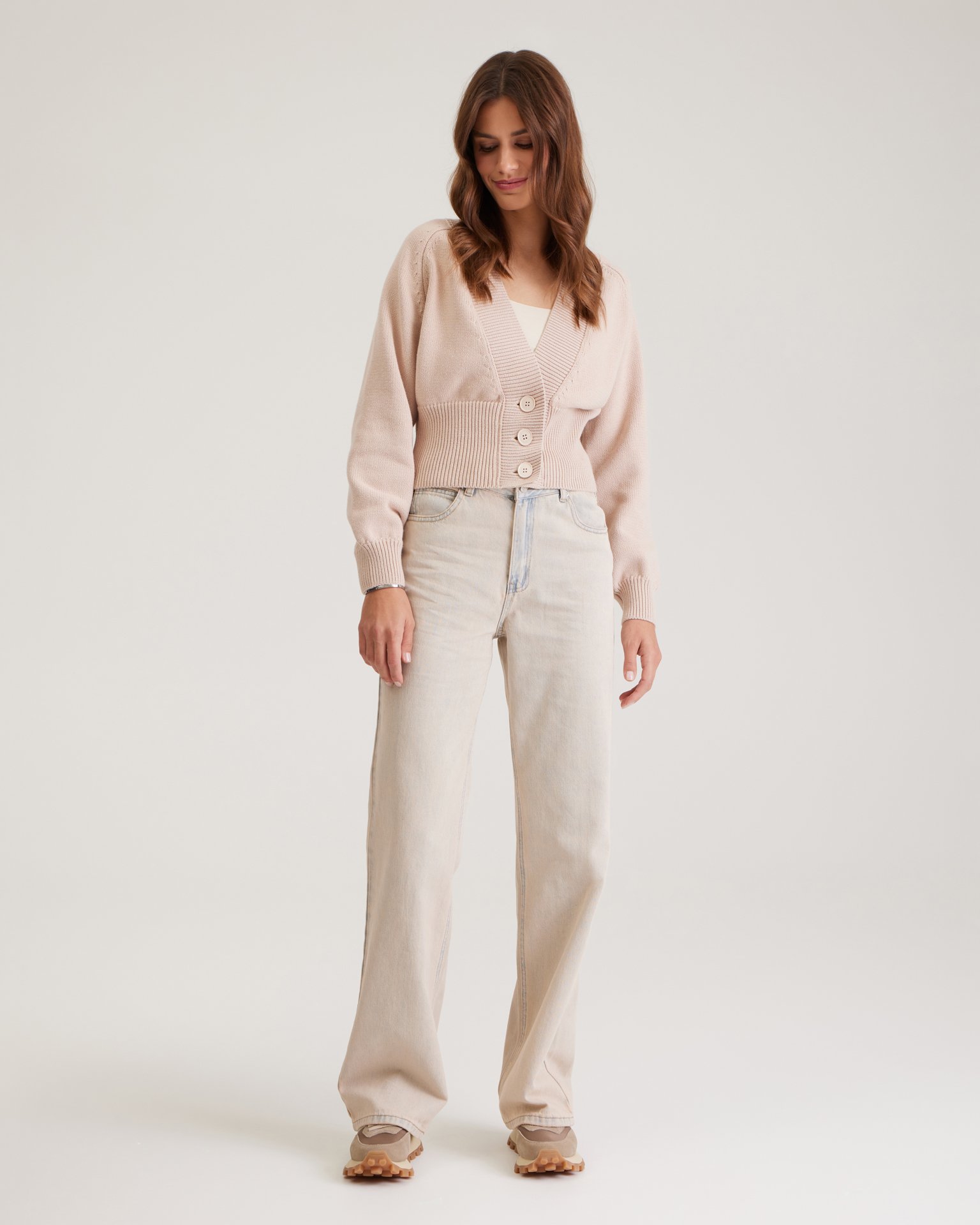 Кардиган с V-образным вырезом 5