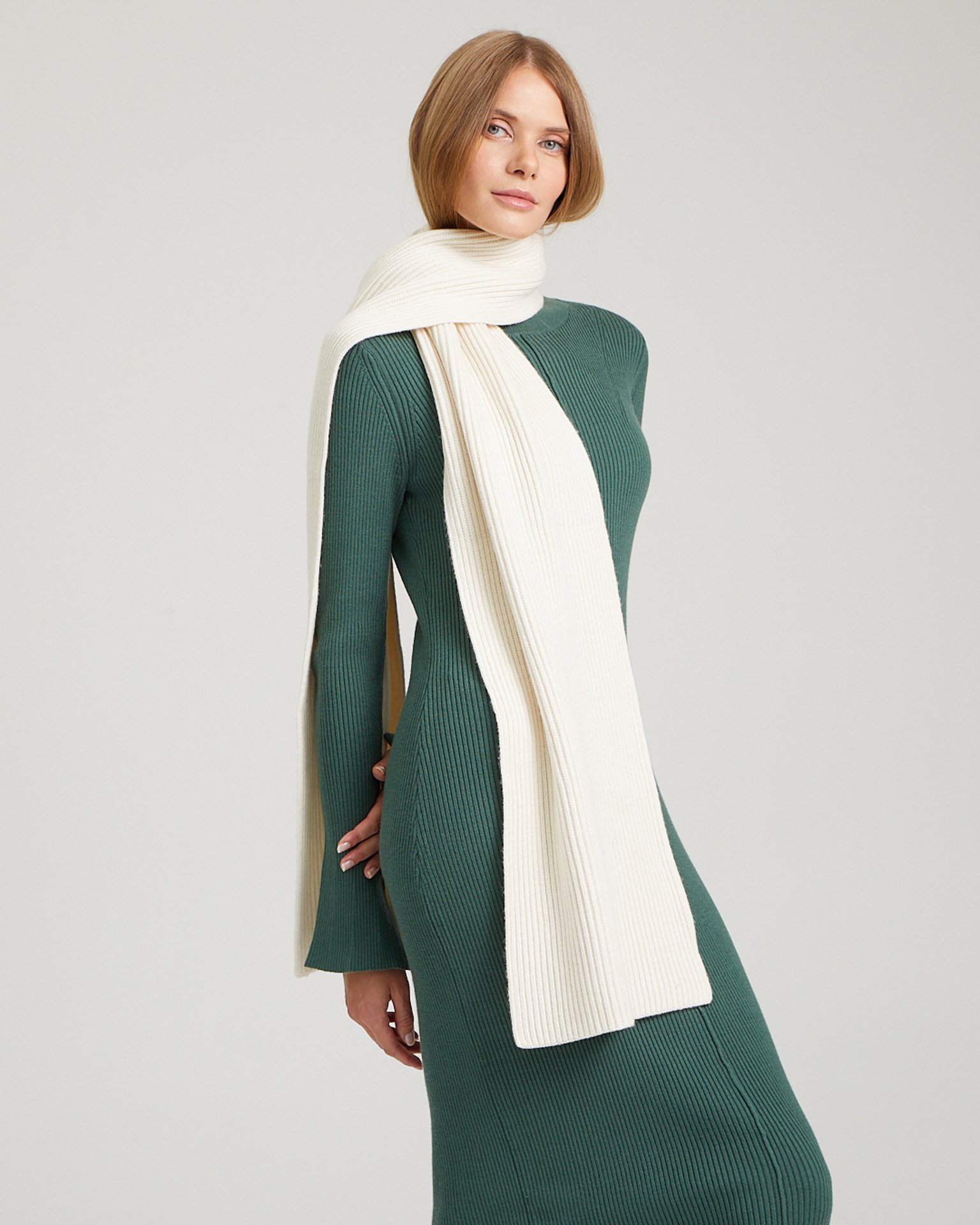 Широкий шарф 3