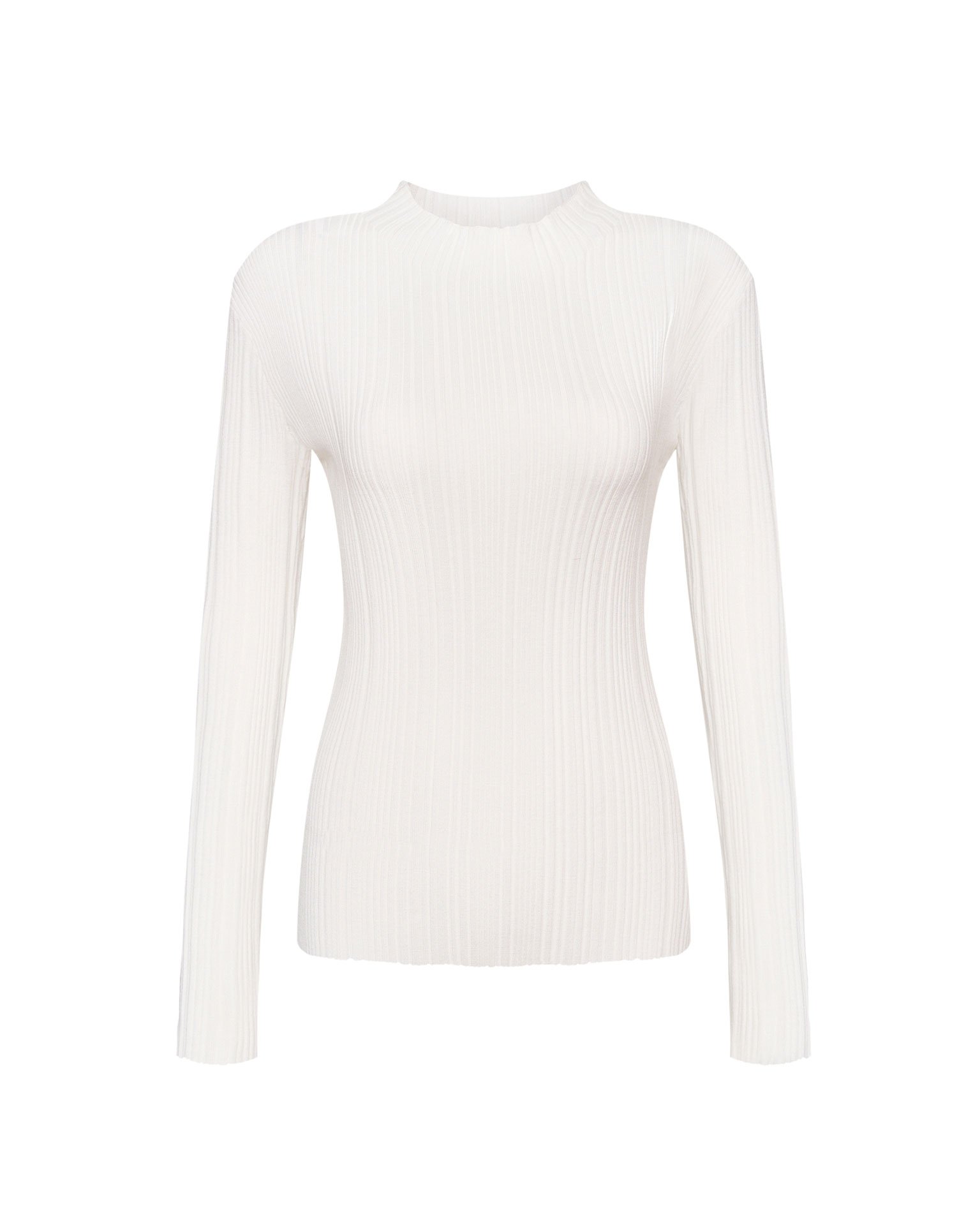 Облегающий джемпер в белом цвете 8