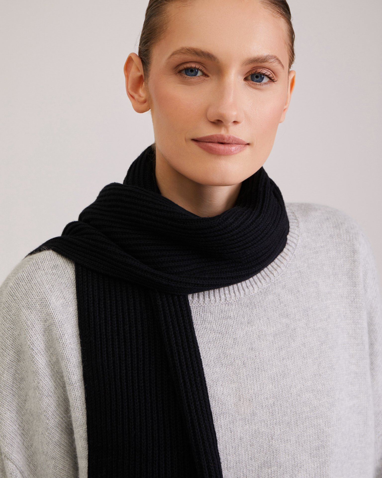 Широкий шарф 4