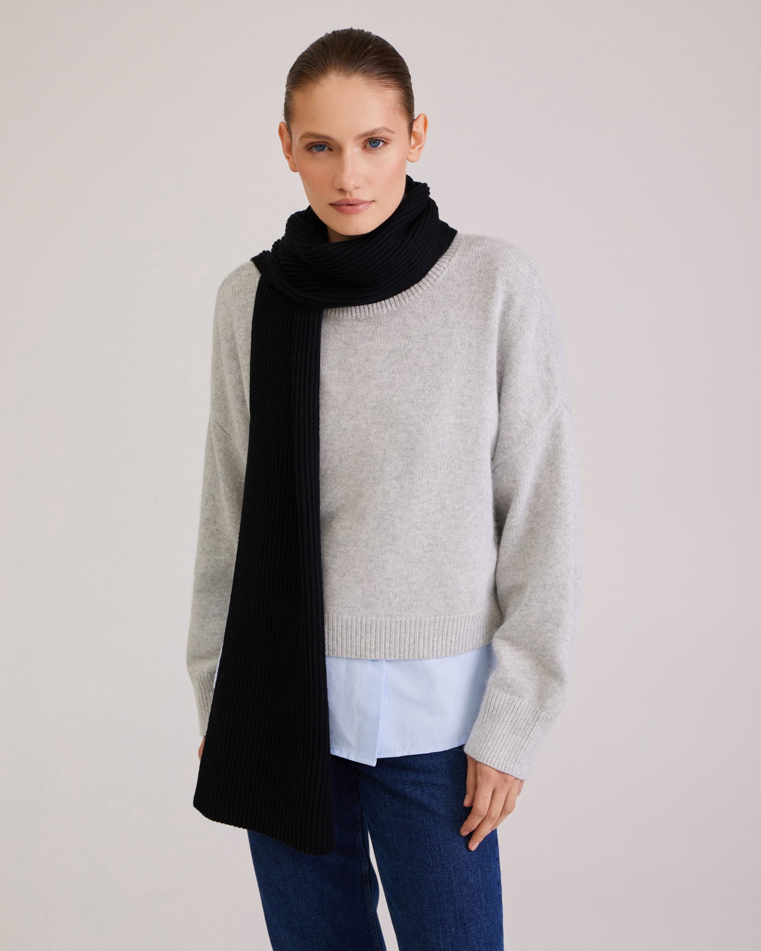 Широкий шарф 3