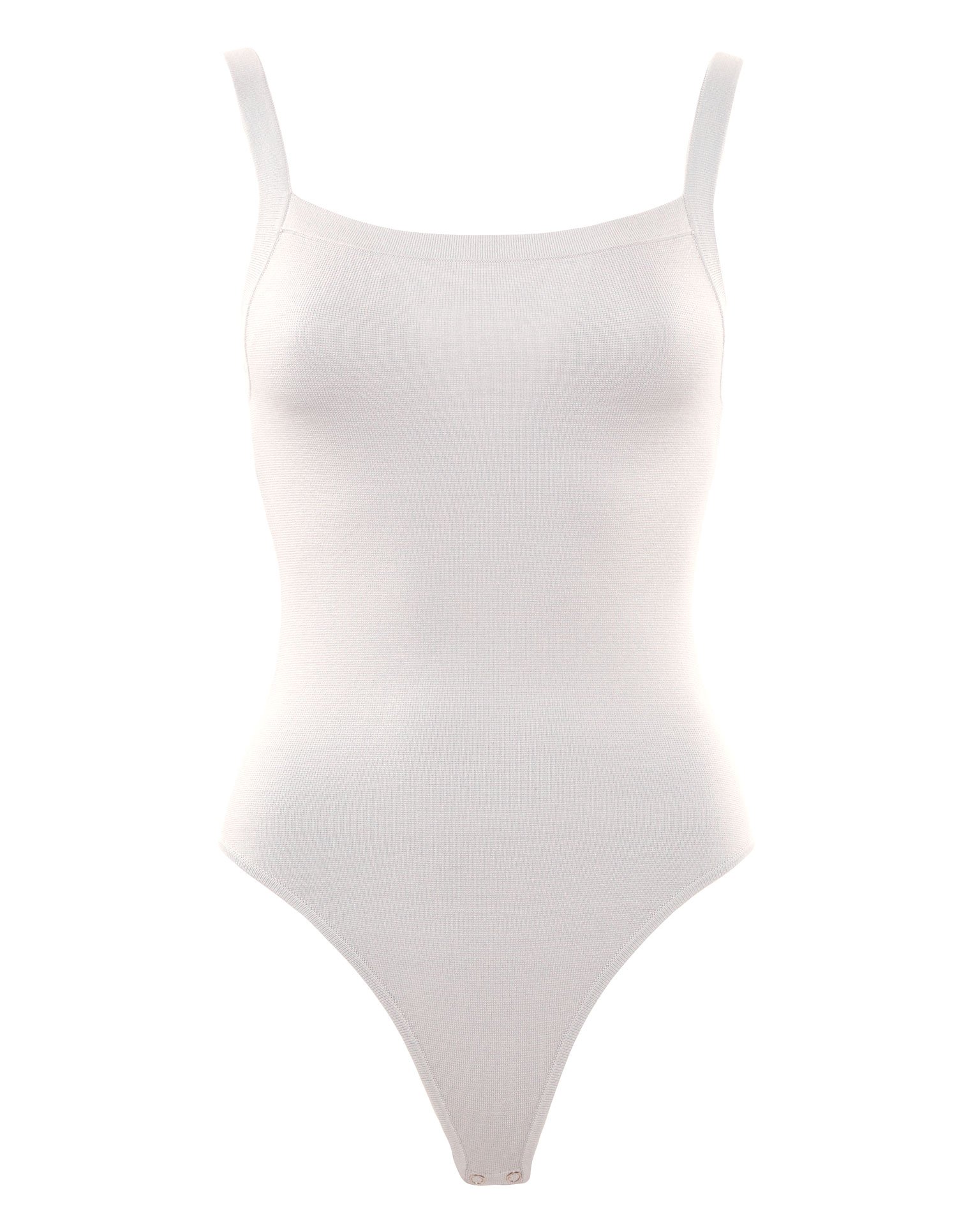 Боди на бретелях в белом цвете 6