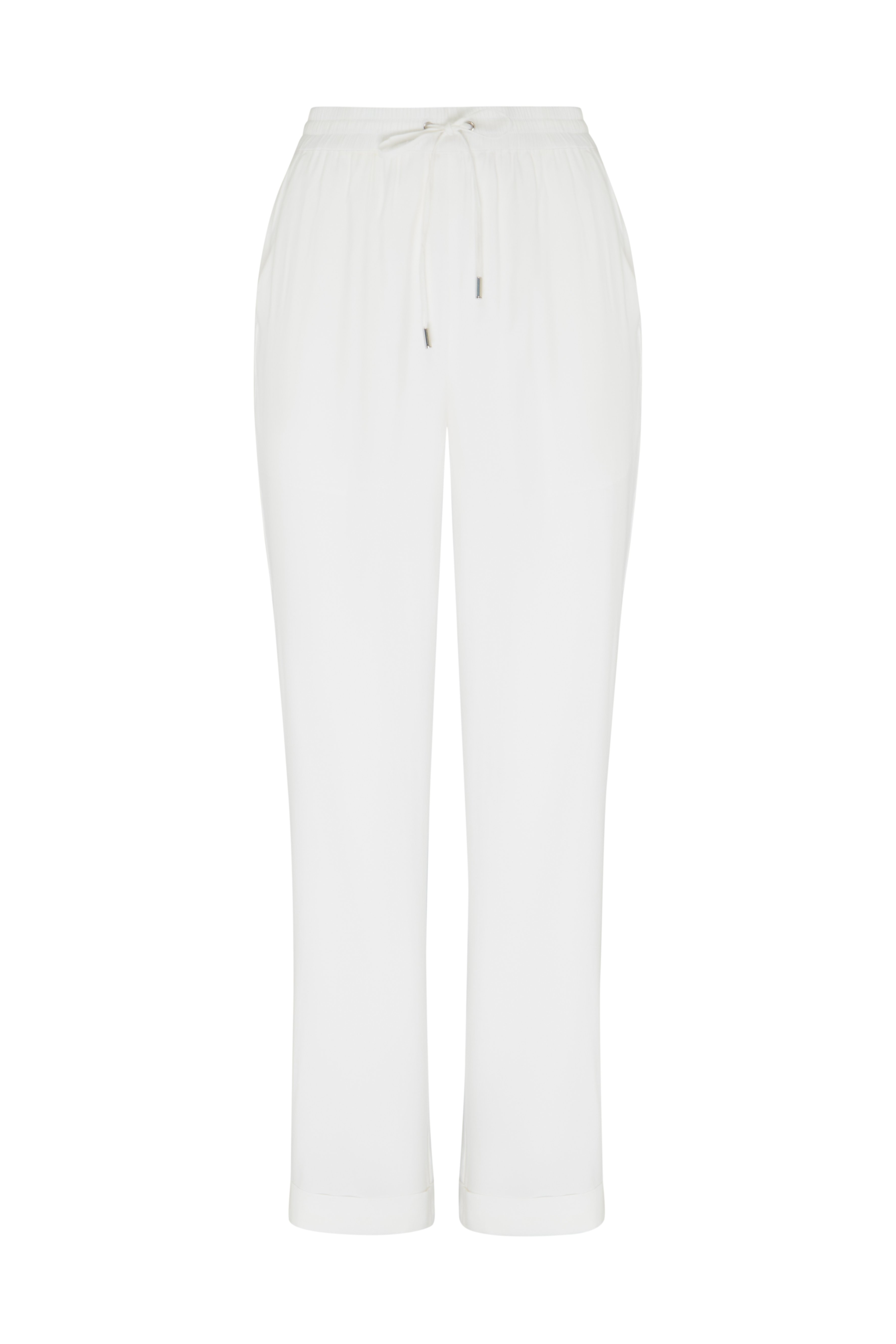 Брюки на резинке в белом цвете 6