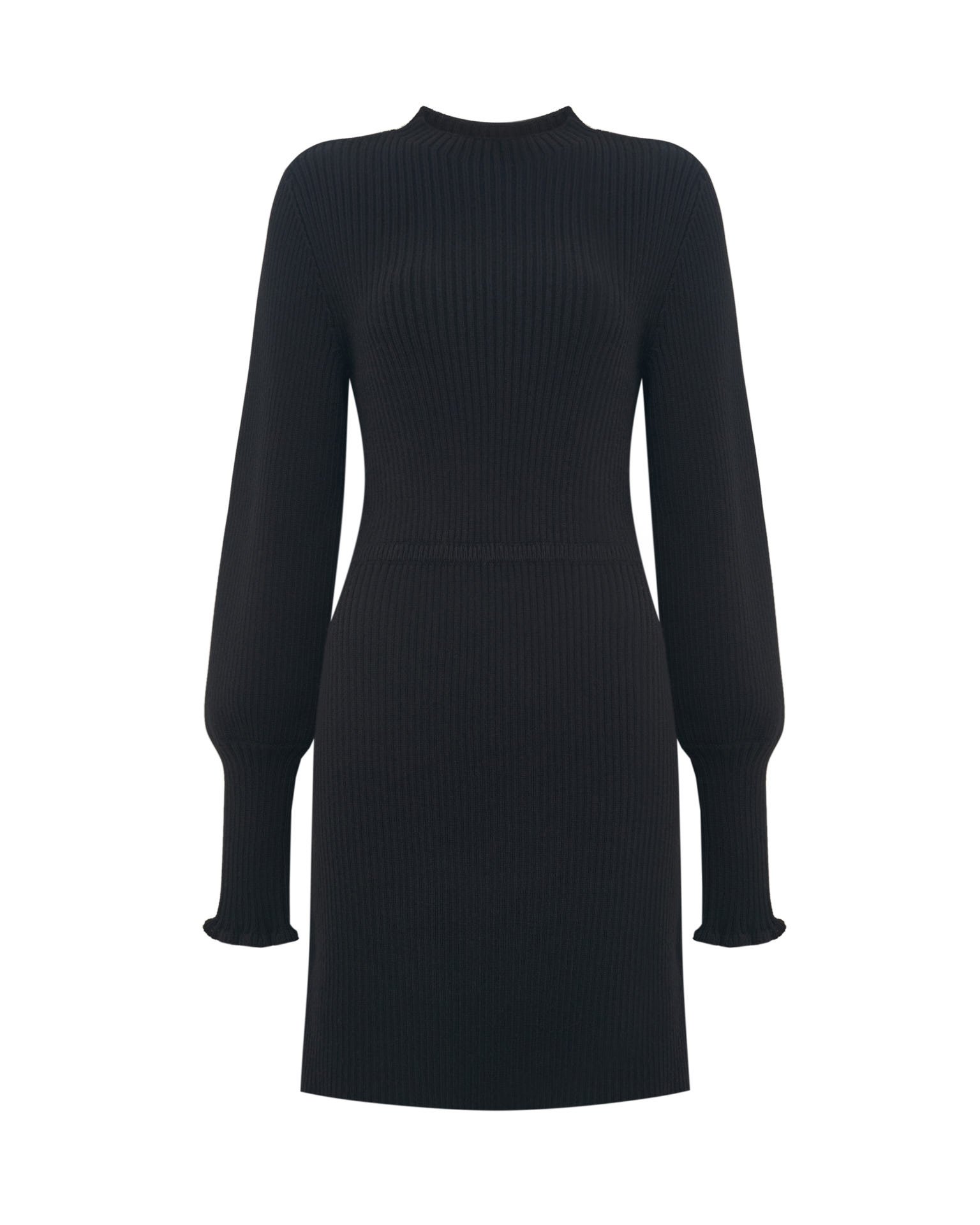 Платье с объемными рукавами 12