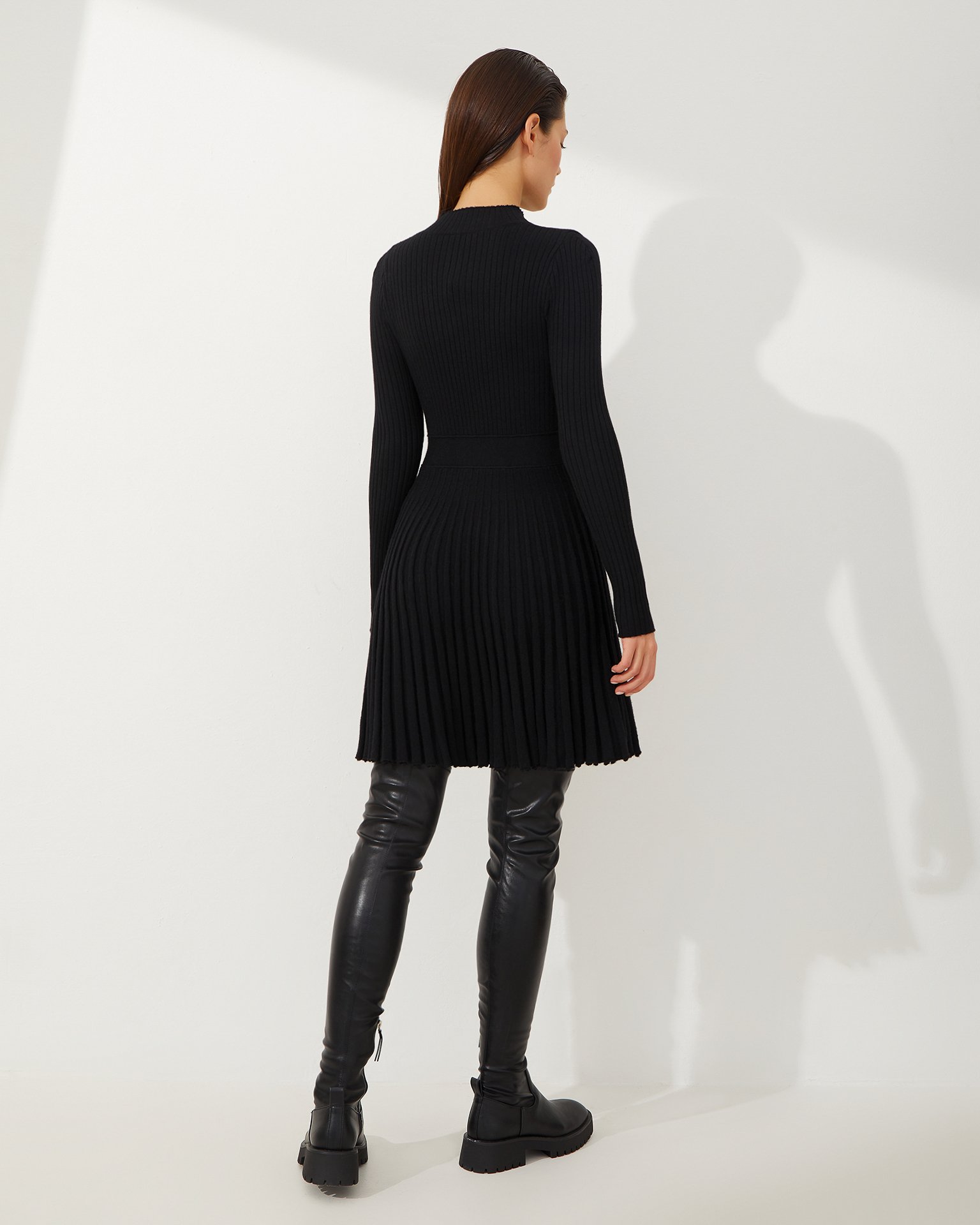 Stand-up Collar Dress 4