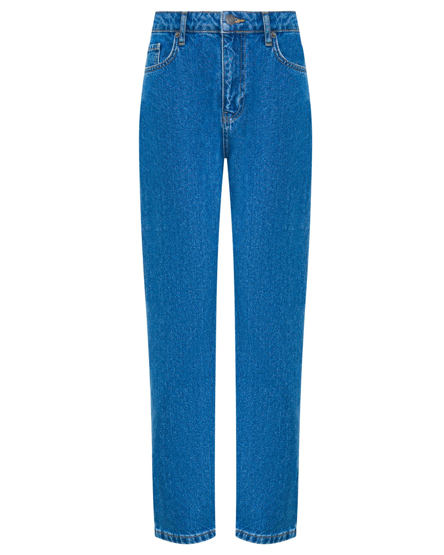 Голубые mom-джинсы 10