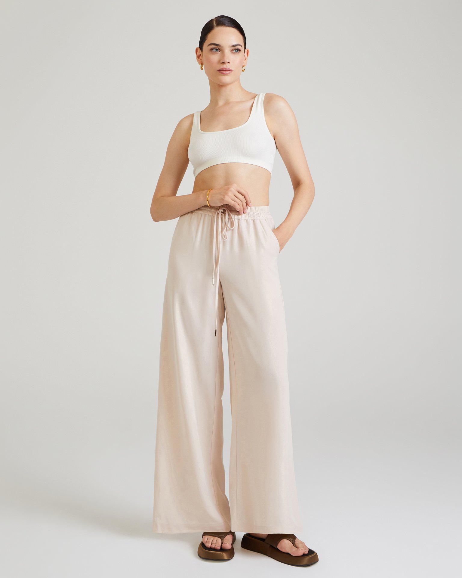 Viscose palazzo trousers 5