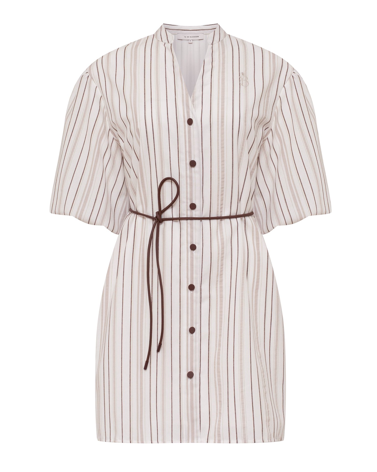 Платье в полоску из хлопка 7