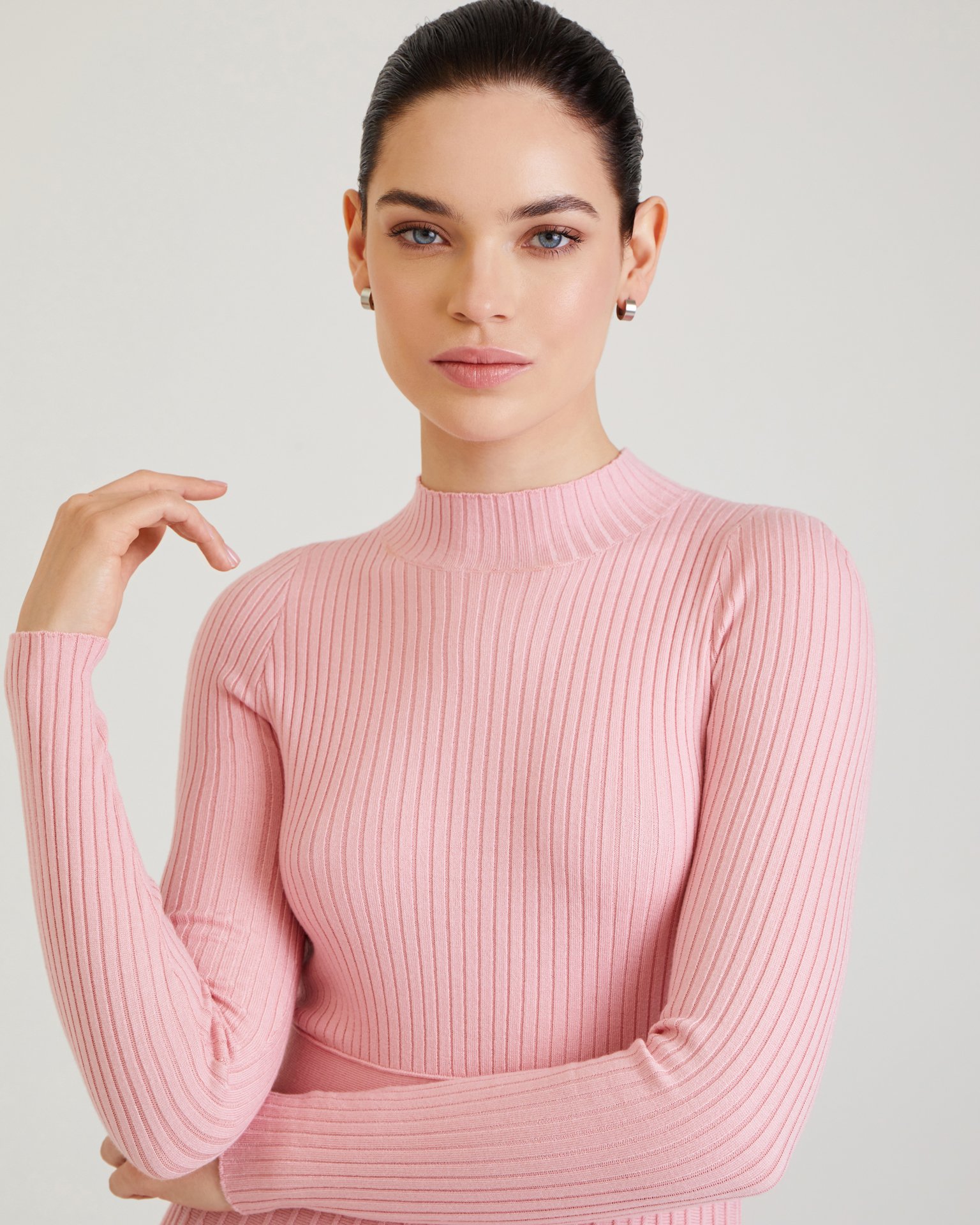 Платье с юбкой-плиссе 7