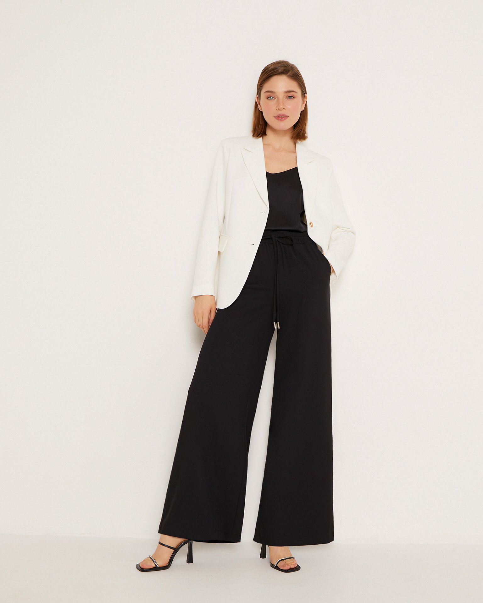 Широкие черные брюки 3